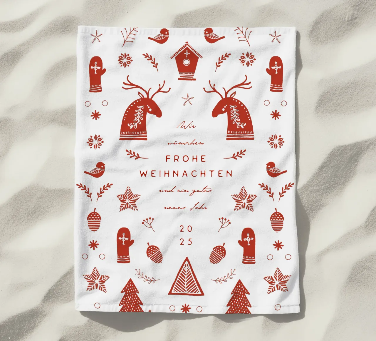 Schweden beach towel by Kartenliebe