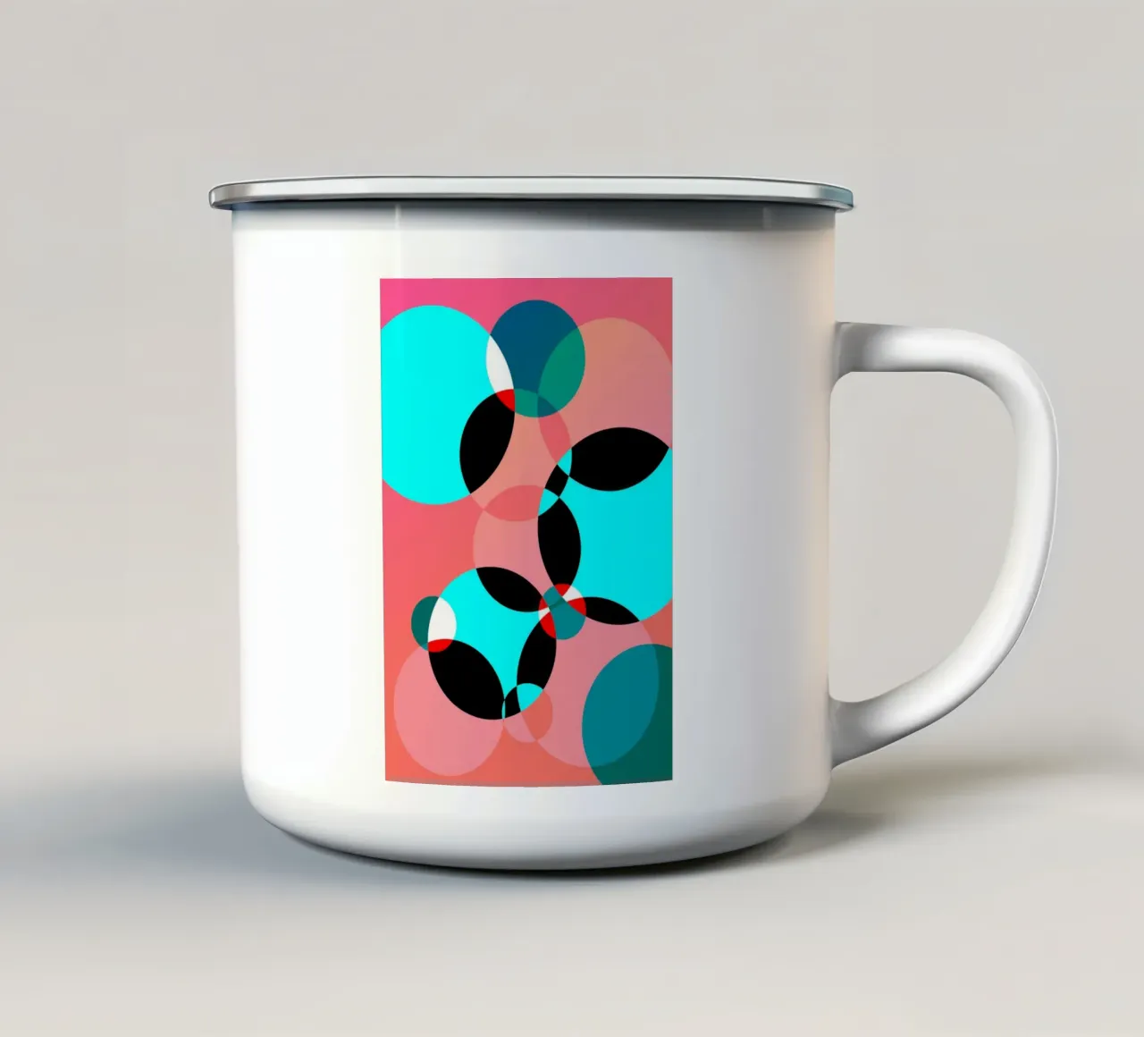60s tazza in smalto da Flo Klein