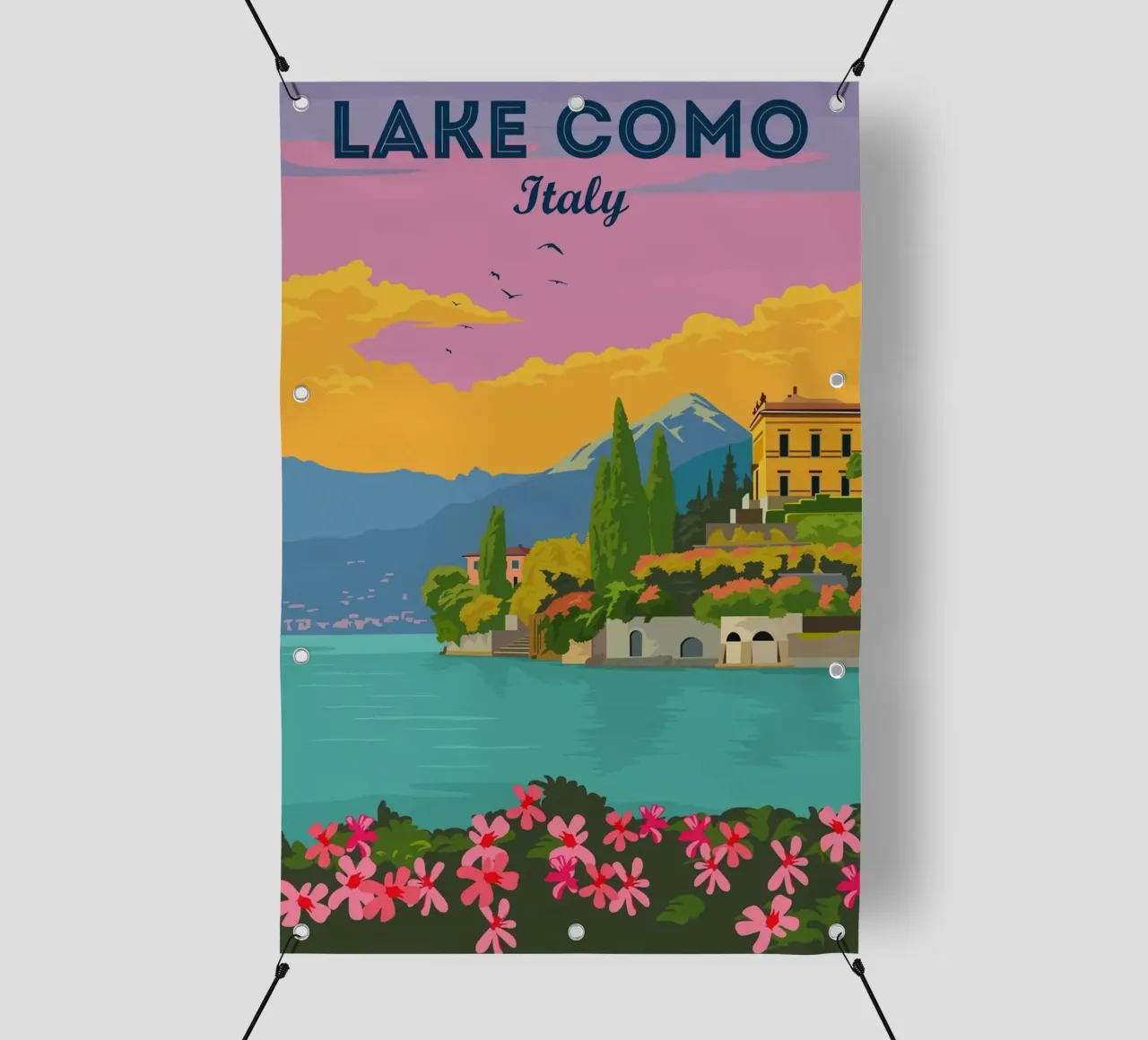 Lake Como, Italy pvc cover by Alexandra Peack