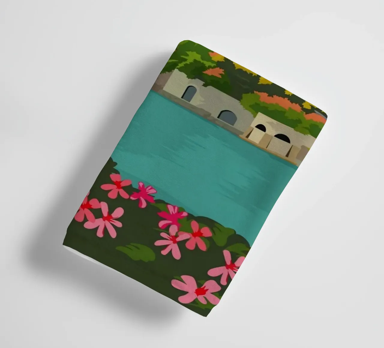 Lake Como, Italy towel by Alexandra Peack