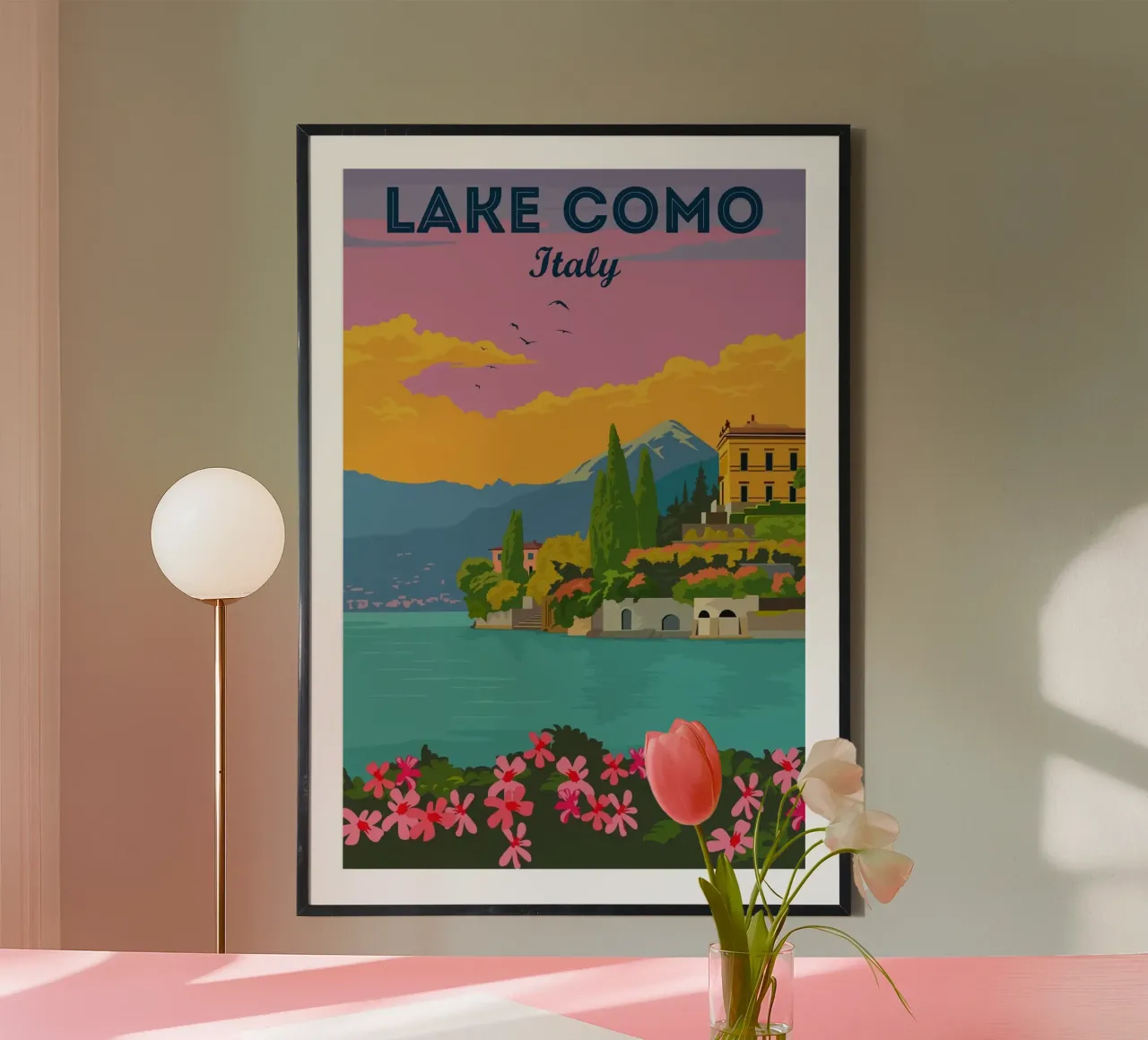 Lago di Como, Italia poster da Alexandra Peack
