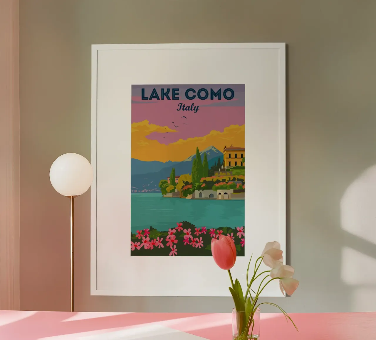 Lago di Como, Italia poster da Alexandra Peack