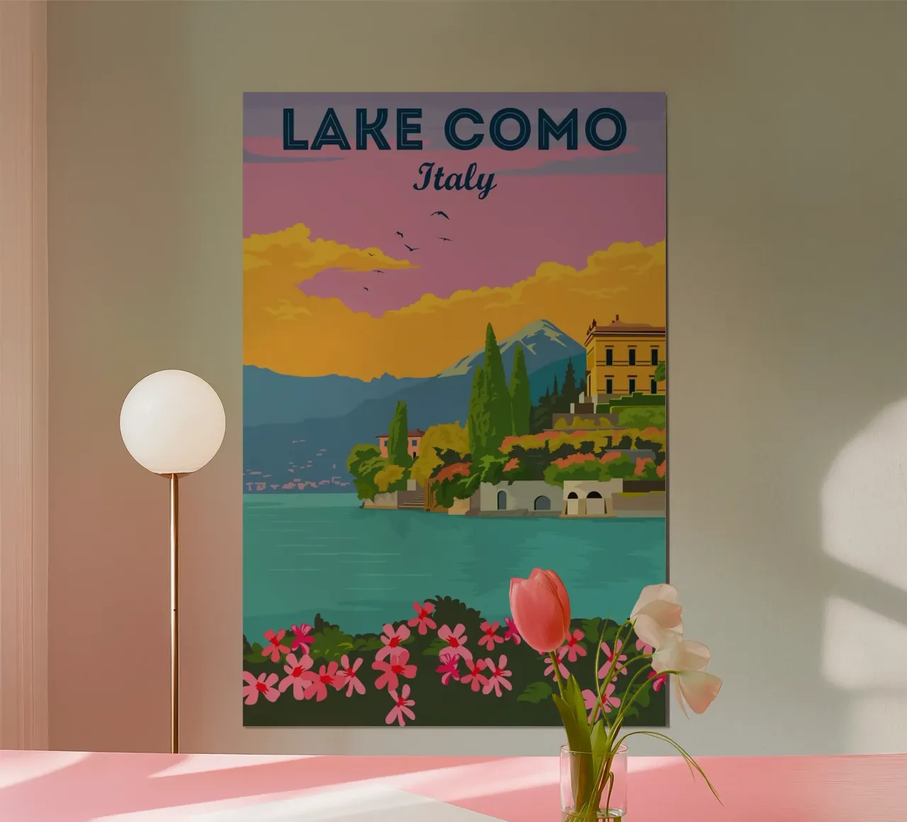 Lago di Como, Italia poster da Alexandra Peack