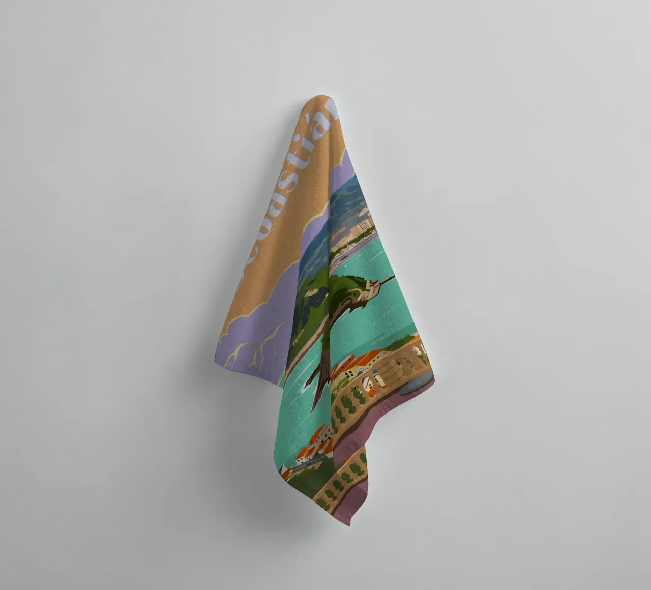 San Sebastian, Spain towel by Alexandra Peack