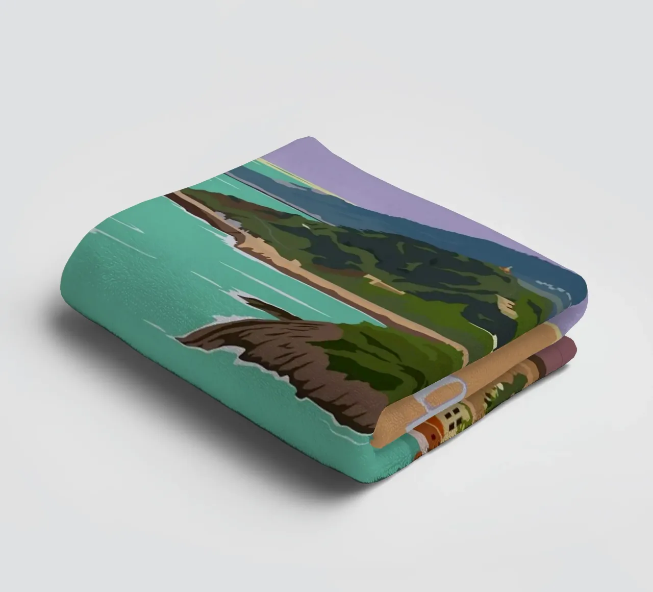San Sebastian, Spain towel by Alexandra Peack