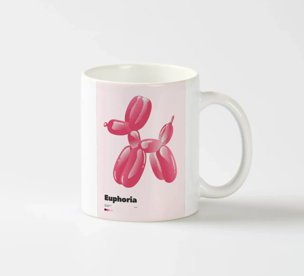 Cane con palloncino euforico: Stampa Pop Art moderna tazza in ceramica da homdeco