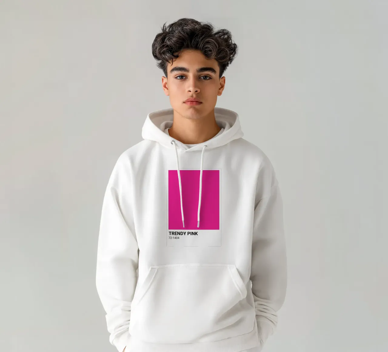 Rosa Pantone: Modern Color Block Art Print sudadera con capucha de homdeco