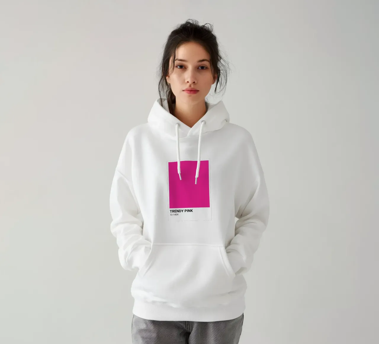 Rosa Pantone: Modern Color Block Art Print sudadera con capucha de homdeco
