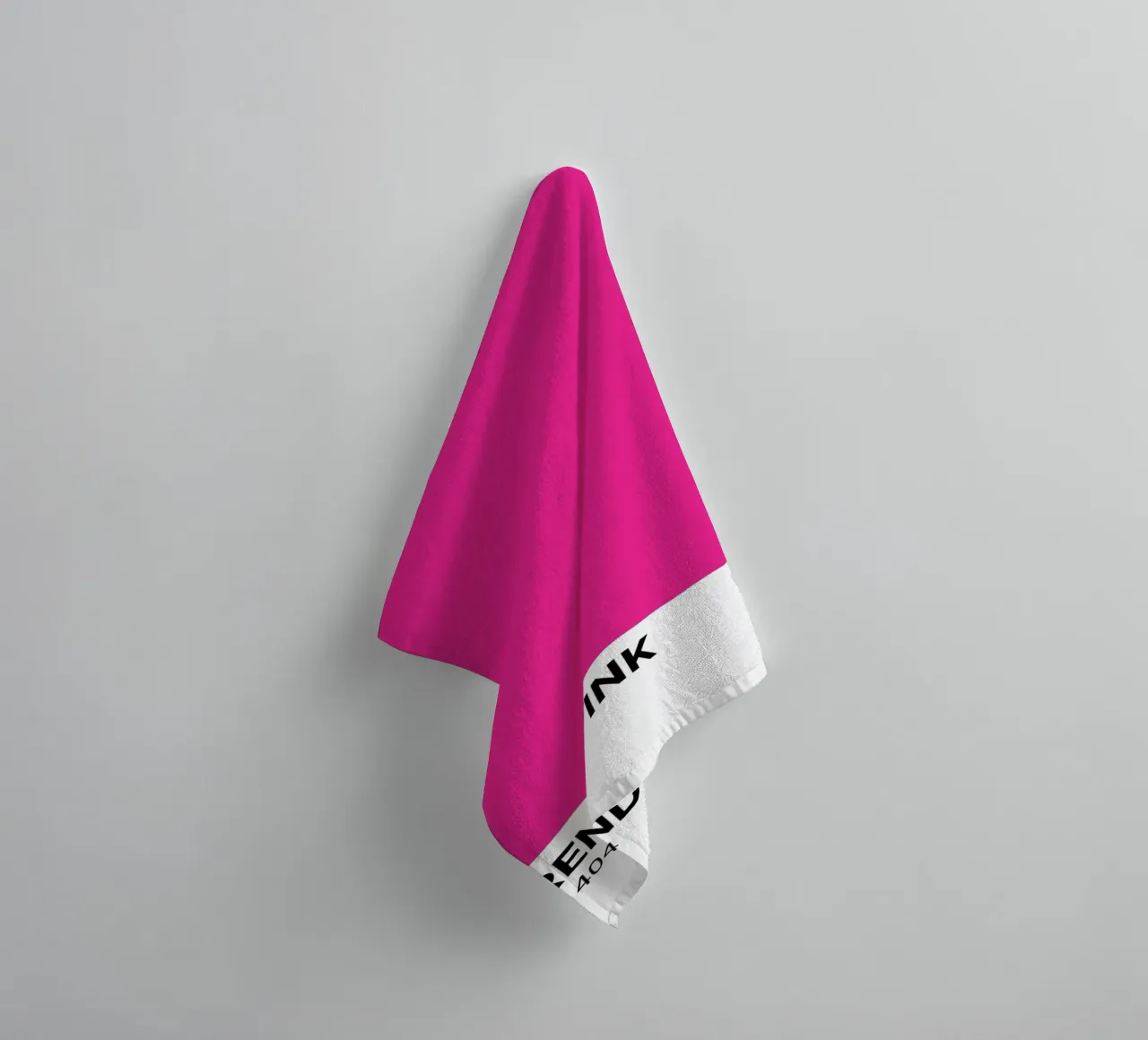 Rosa Pantone: Modern Color Block Art Print toalla de baño de homdeco