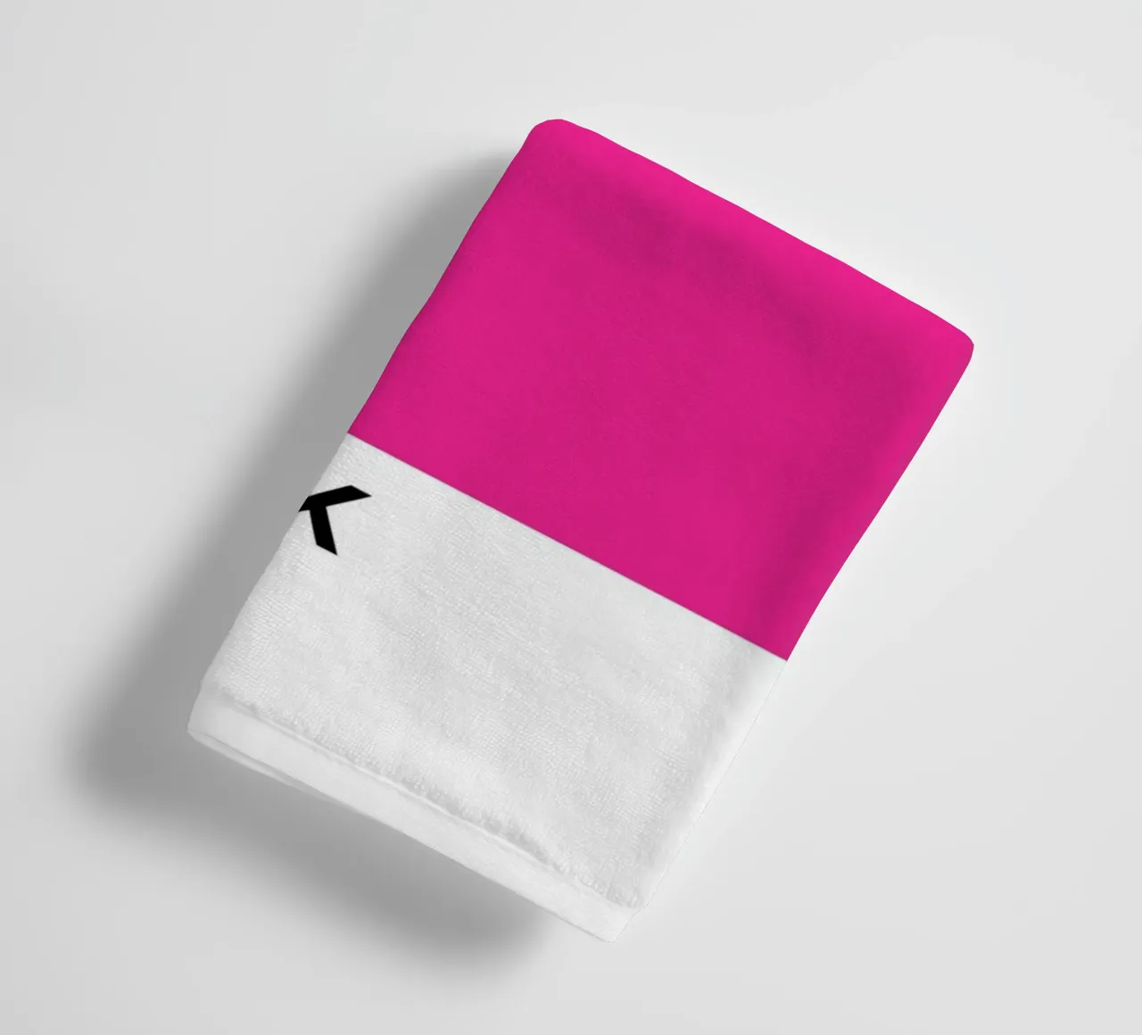 Rosa Pantone: Modern Color Block Art Print toalla de baño de homdeco