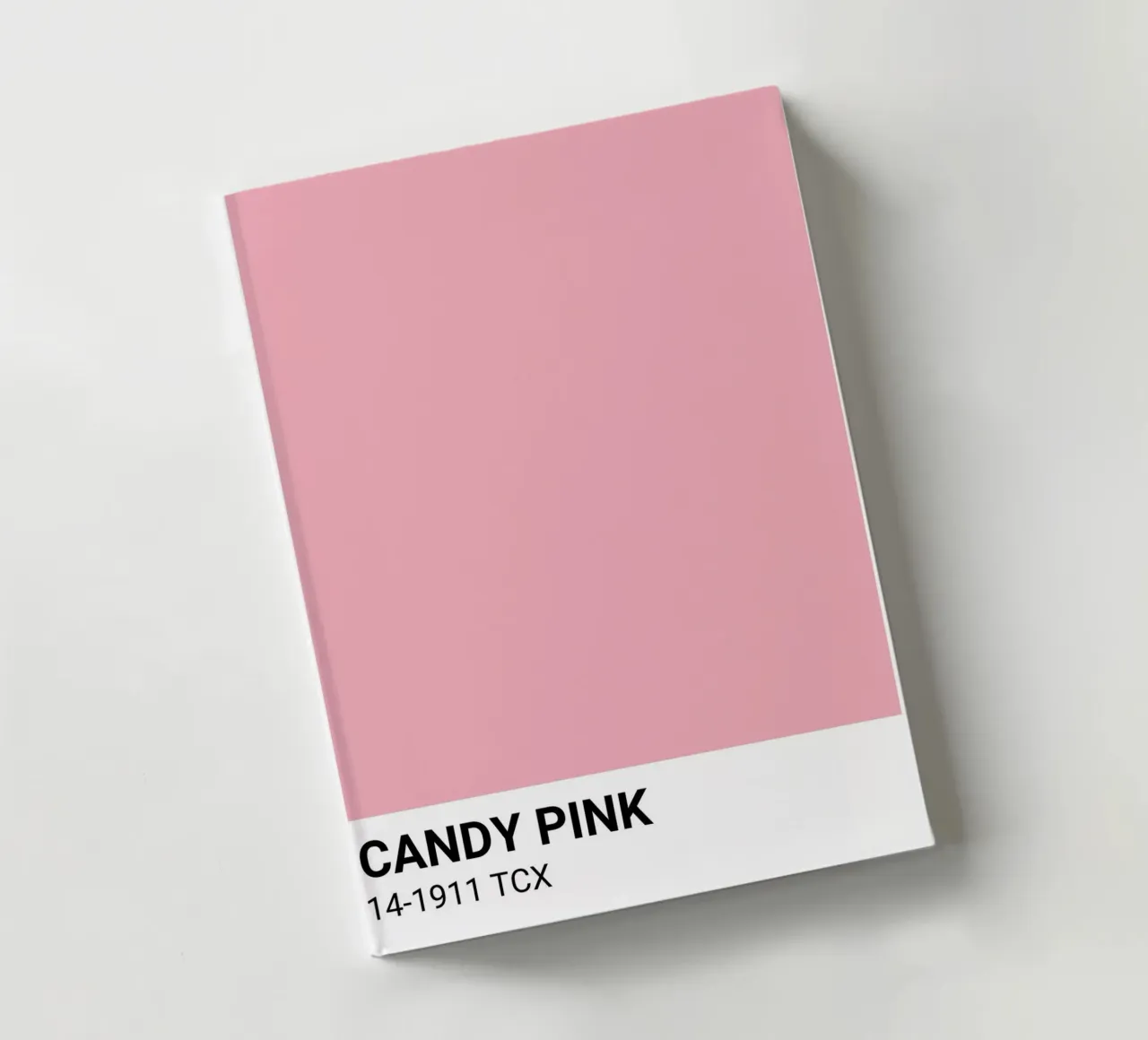Candy Pink Pantone: Modern Color Swatch Art Print notebook by homdeco