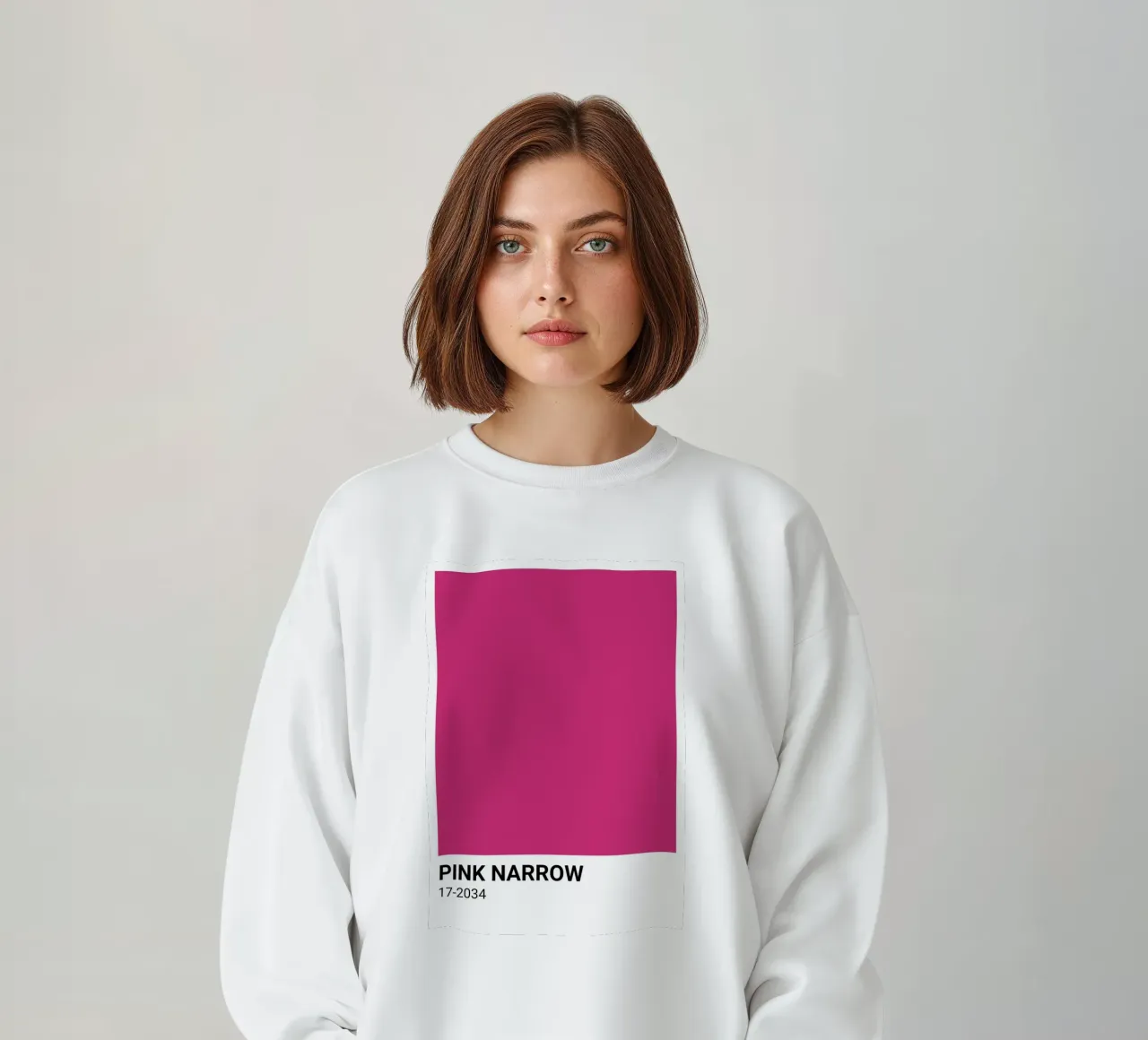Pantone Rosa Estrecho: Bold Color Block Art Print sudadera de homdeco