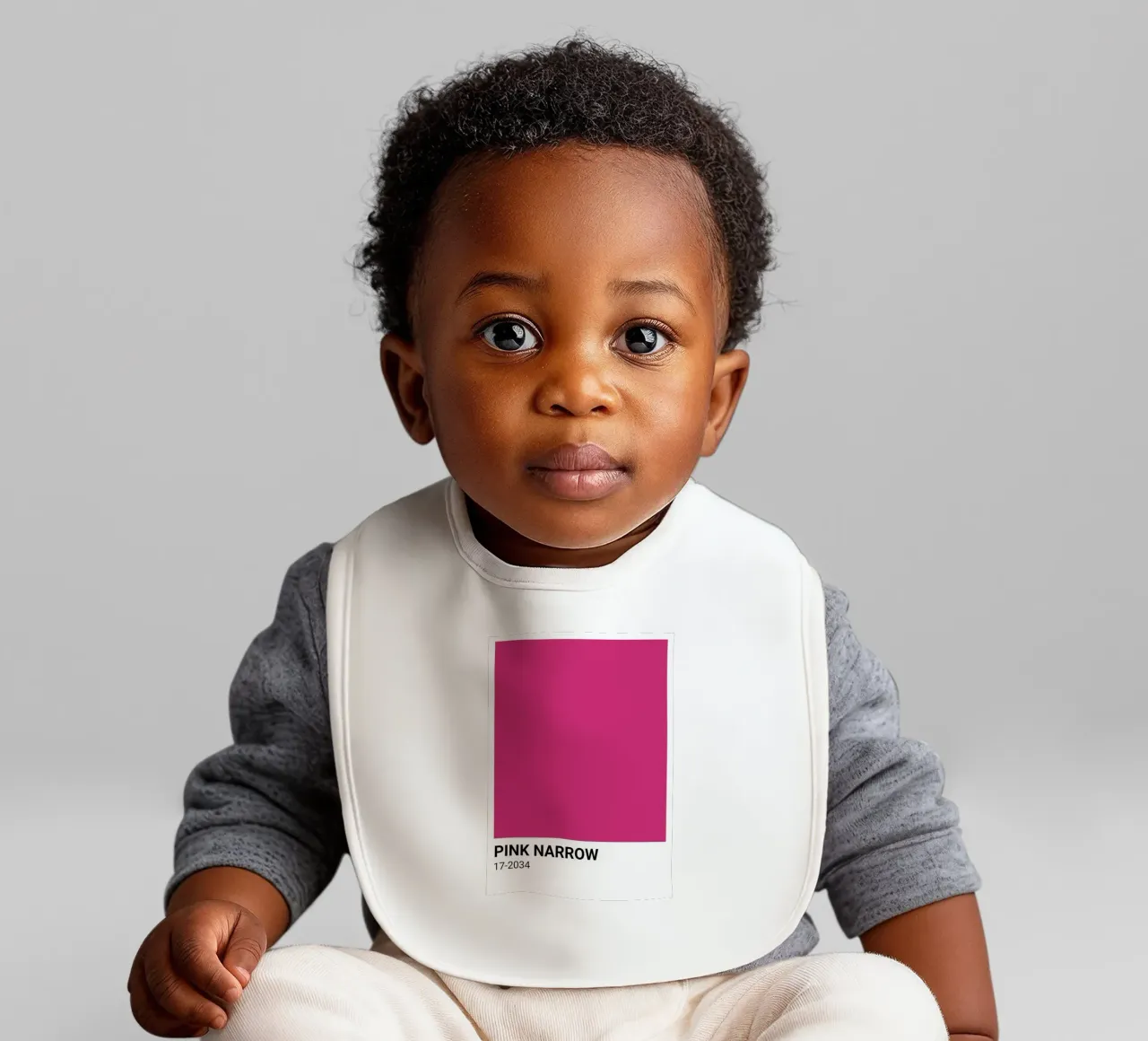 Pantone Rosa Estrecho: Bold Color Block Art Print babero de homdeco