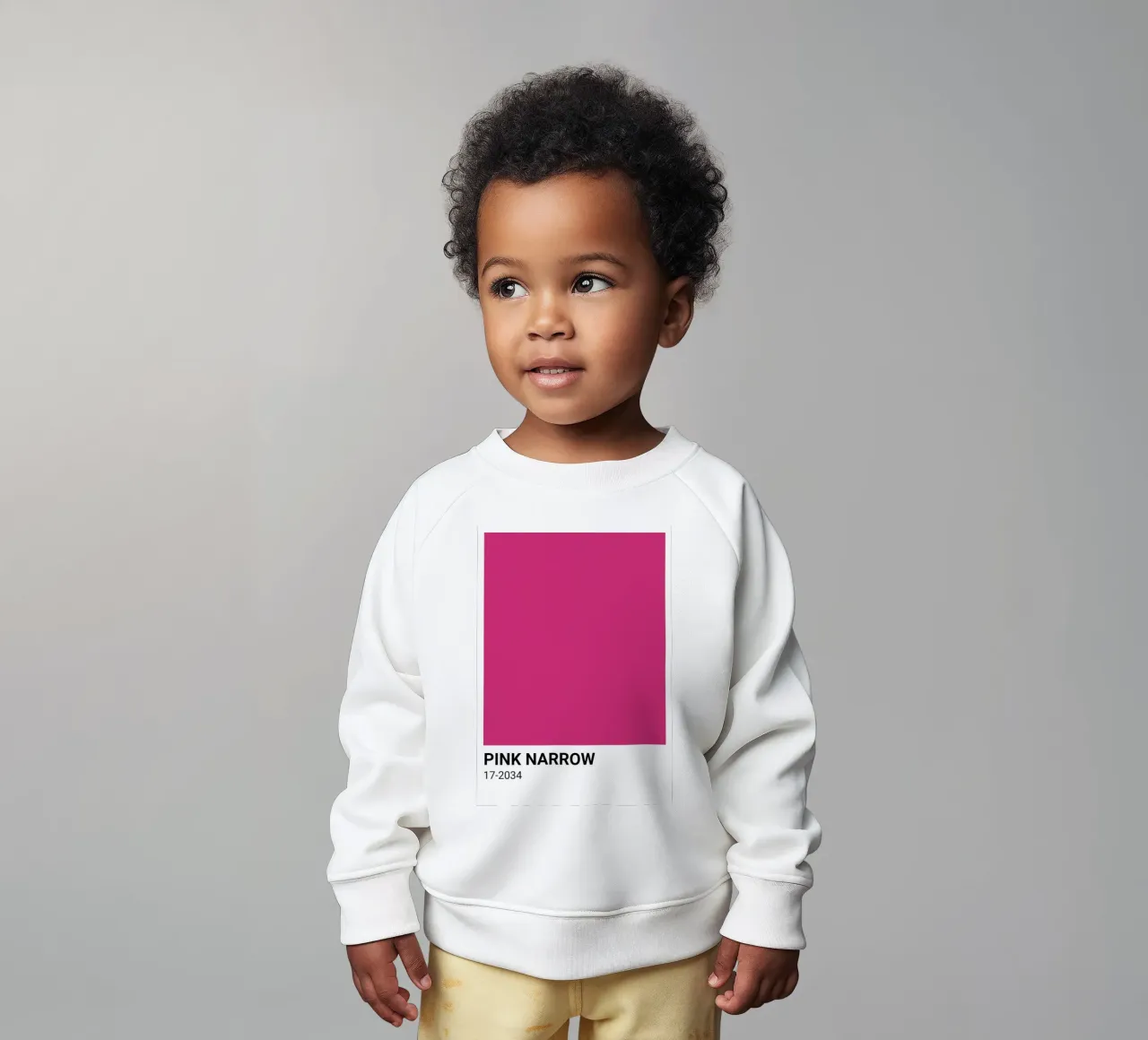 Pantone Rosa Estrecho: Bold Color Block Art Print sudadera de bebé de homdeco