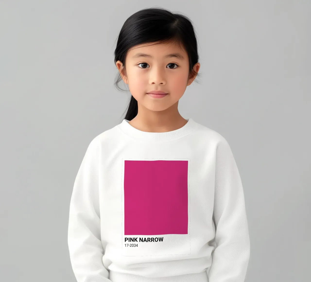 Pantone Rosa Estrecho: Bold Color Block Art Print sudadera para niño de homdeco