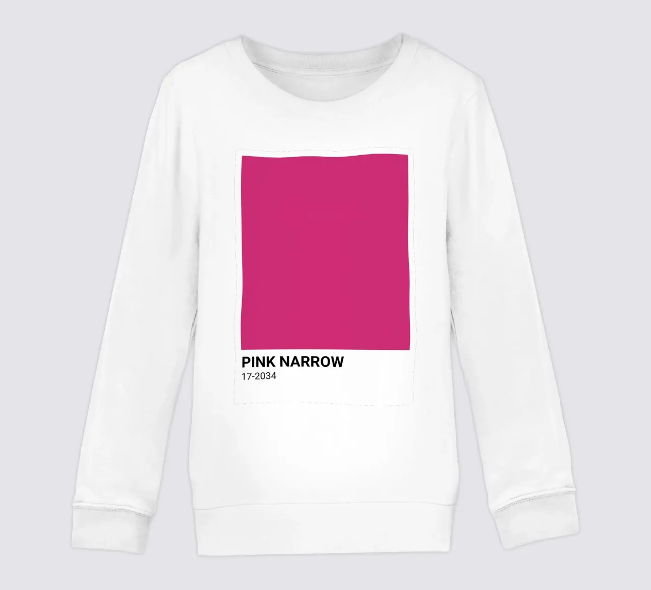 Pantone Rosa Estrecho: Bold Color Block Art Print sudadera para niño de homdeco