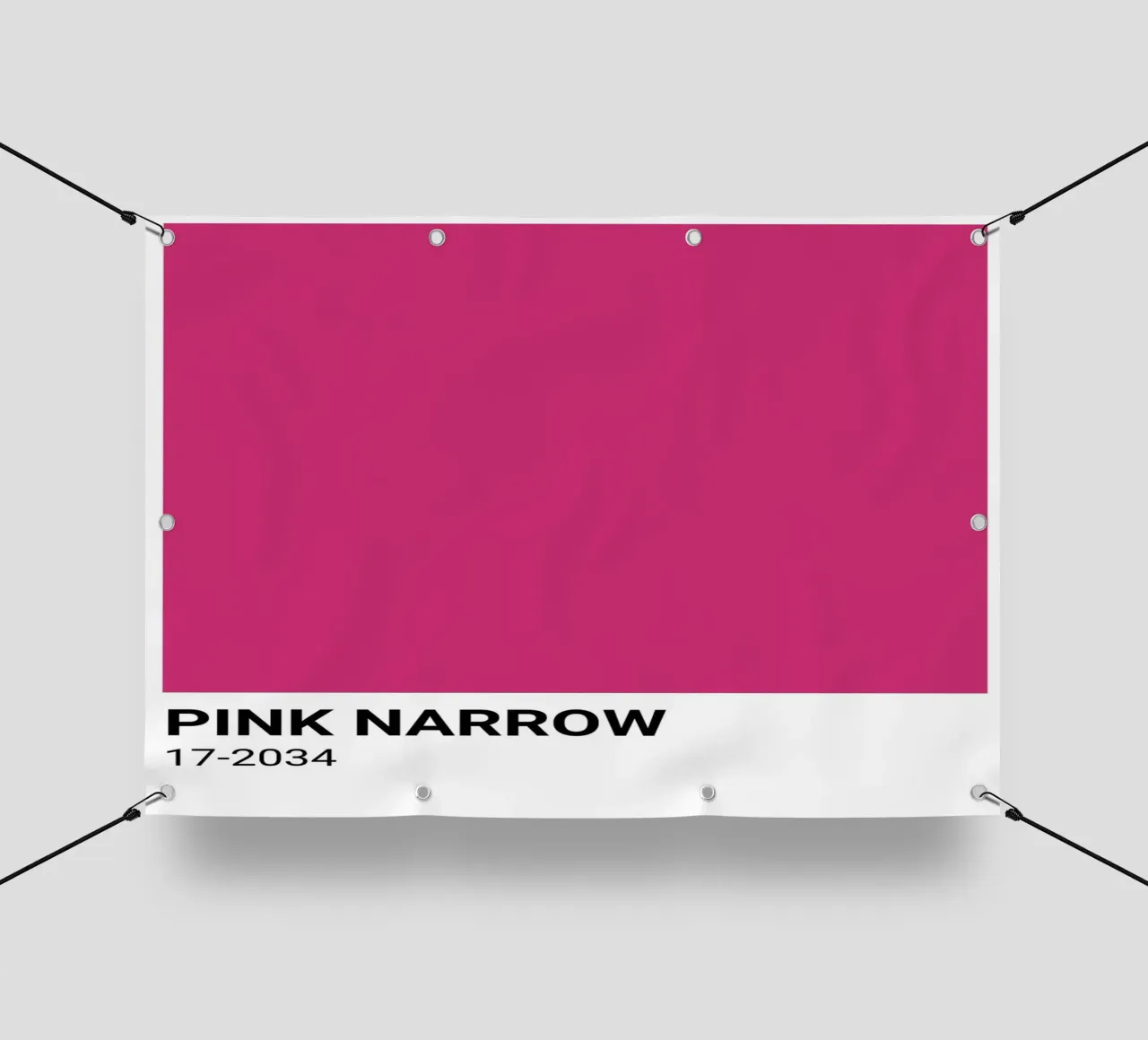 Roze Smal Pantone: Bold Color Block Kunstdruk pvc-zeil van homdeco