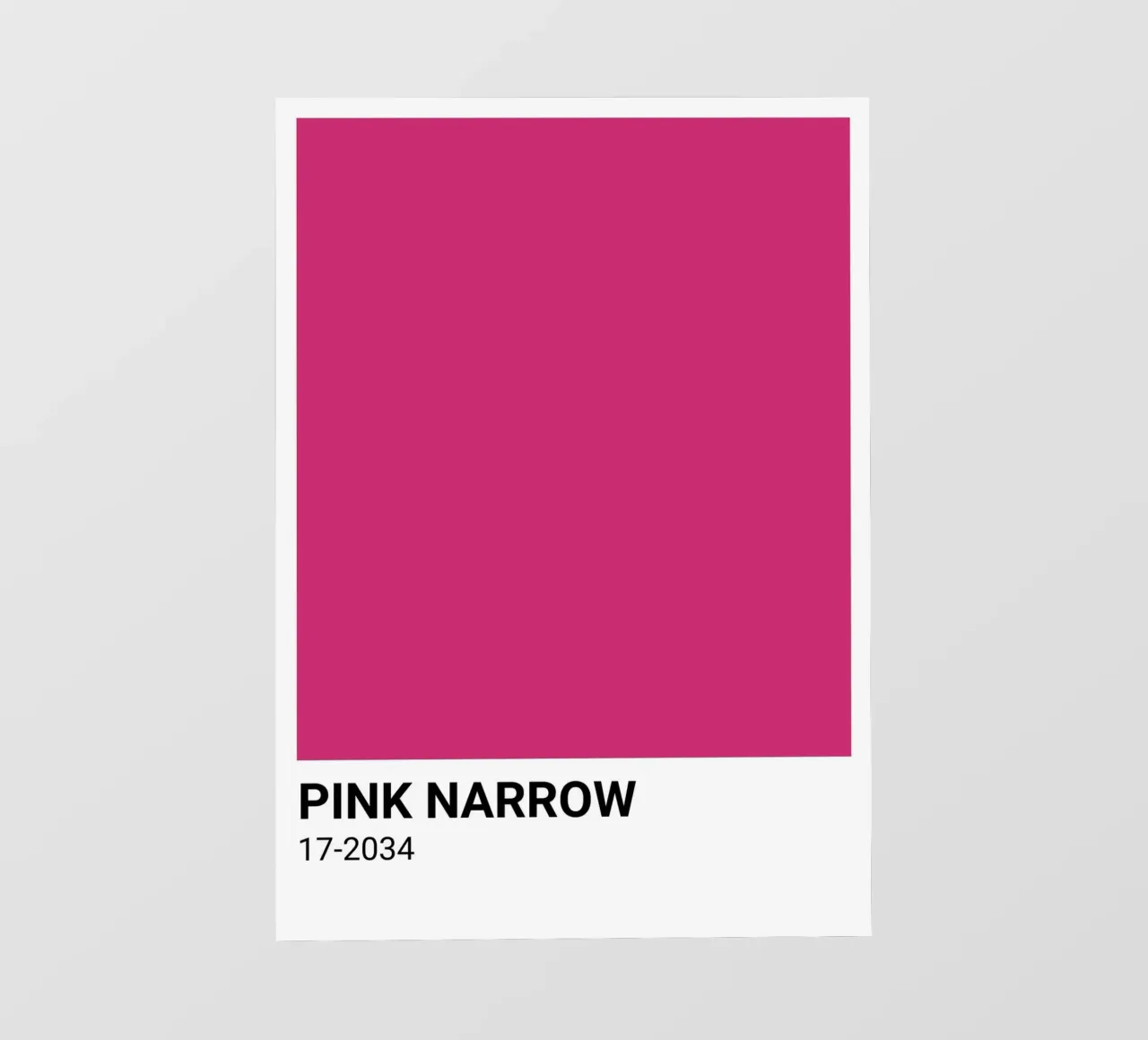 Roze Smal Pantone: Bold Color Block Kunstdruk pvc-zeil van homdeco