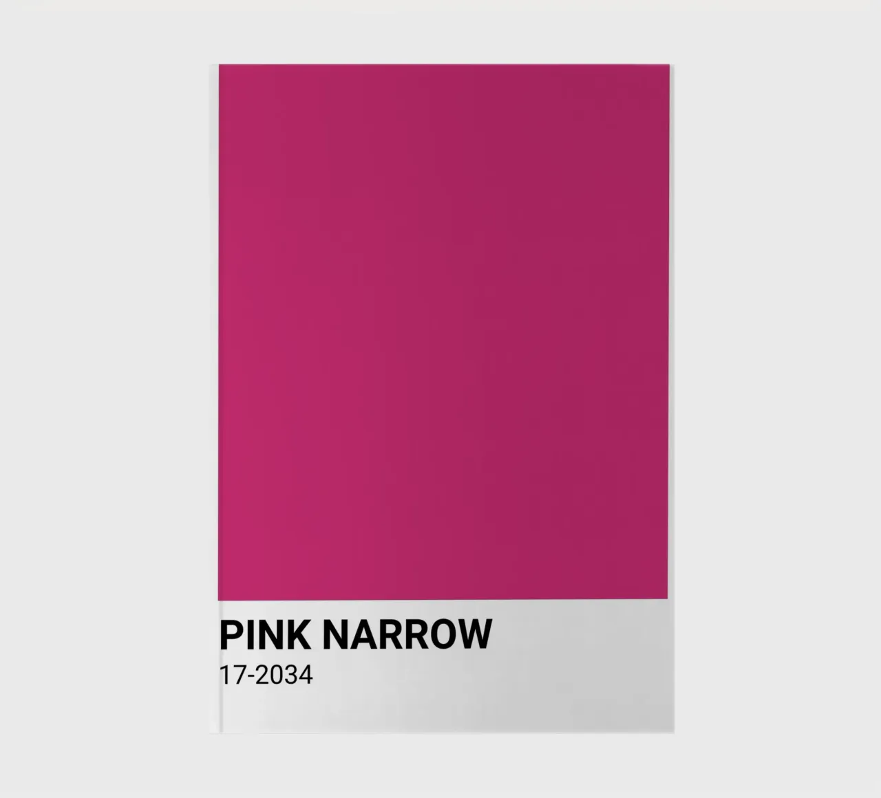 Pink Narrow Pantone: Bold Color Block Art Print notebook by homdeco