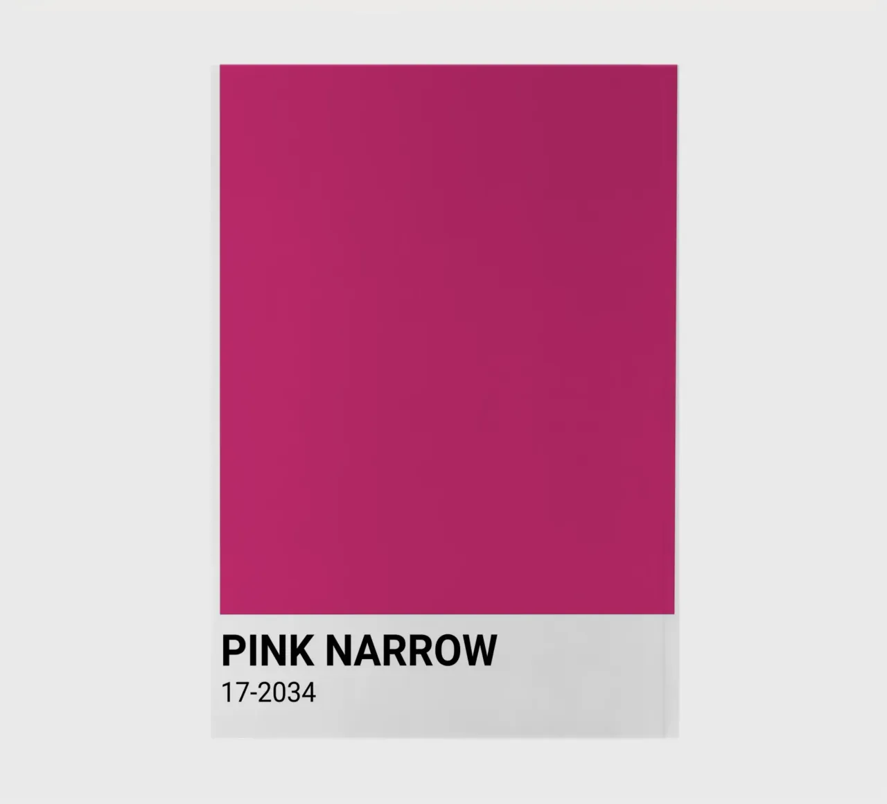 Pink Narrow Pantone: Bold Color Block Art Print notebook by homdeco