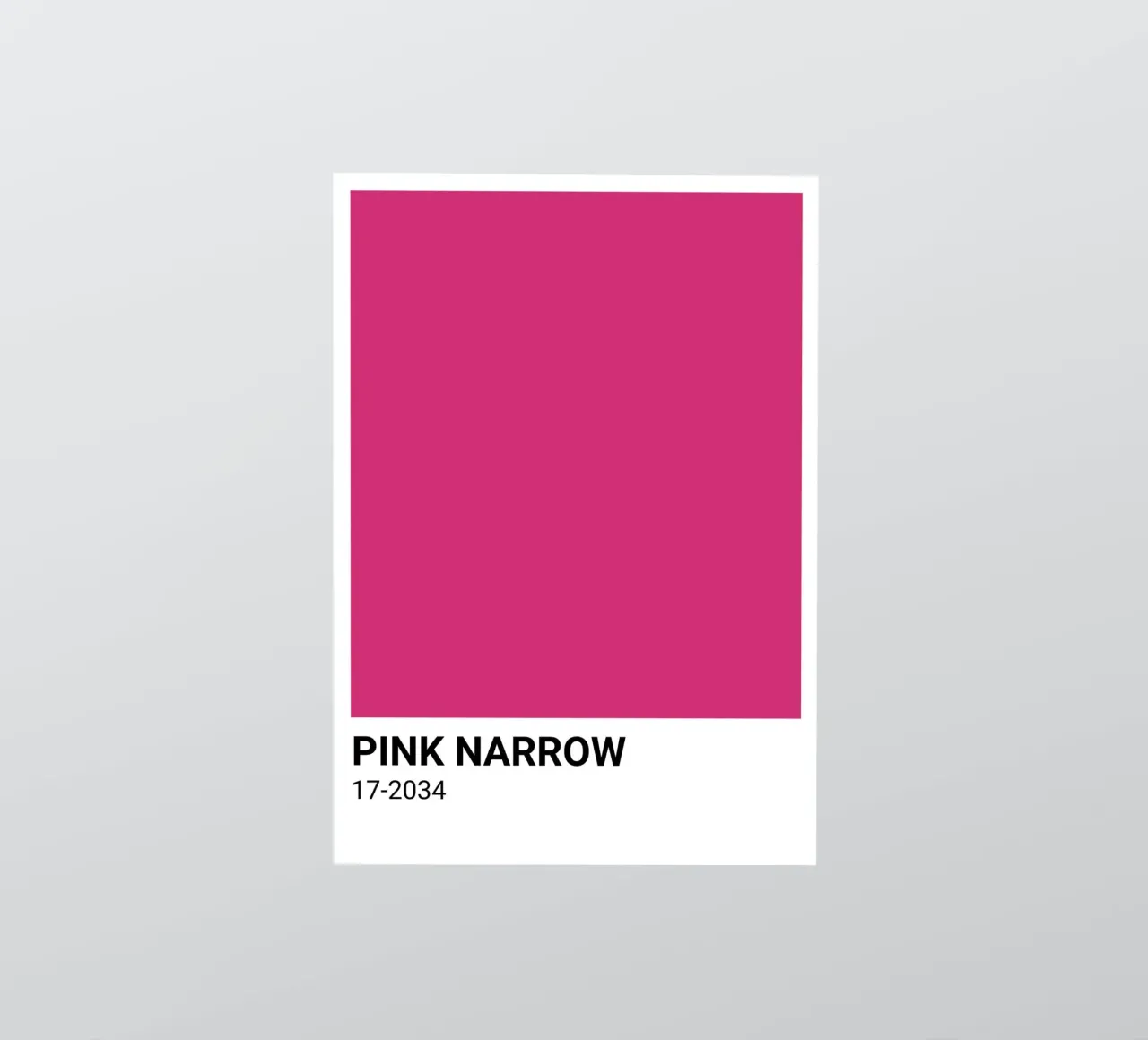 Pantone Rosa Estrecho: Bold Color Block Art Print pegatina de homdeco