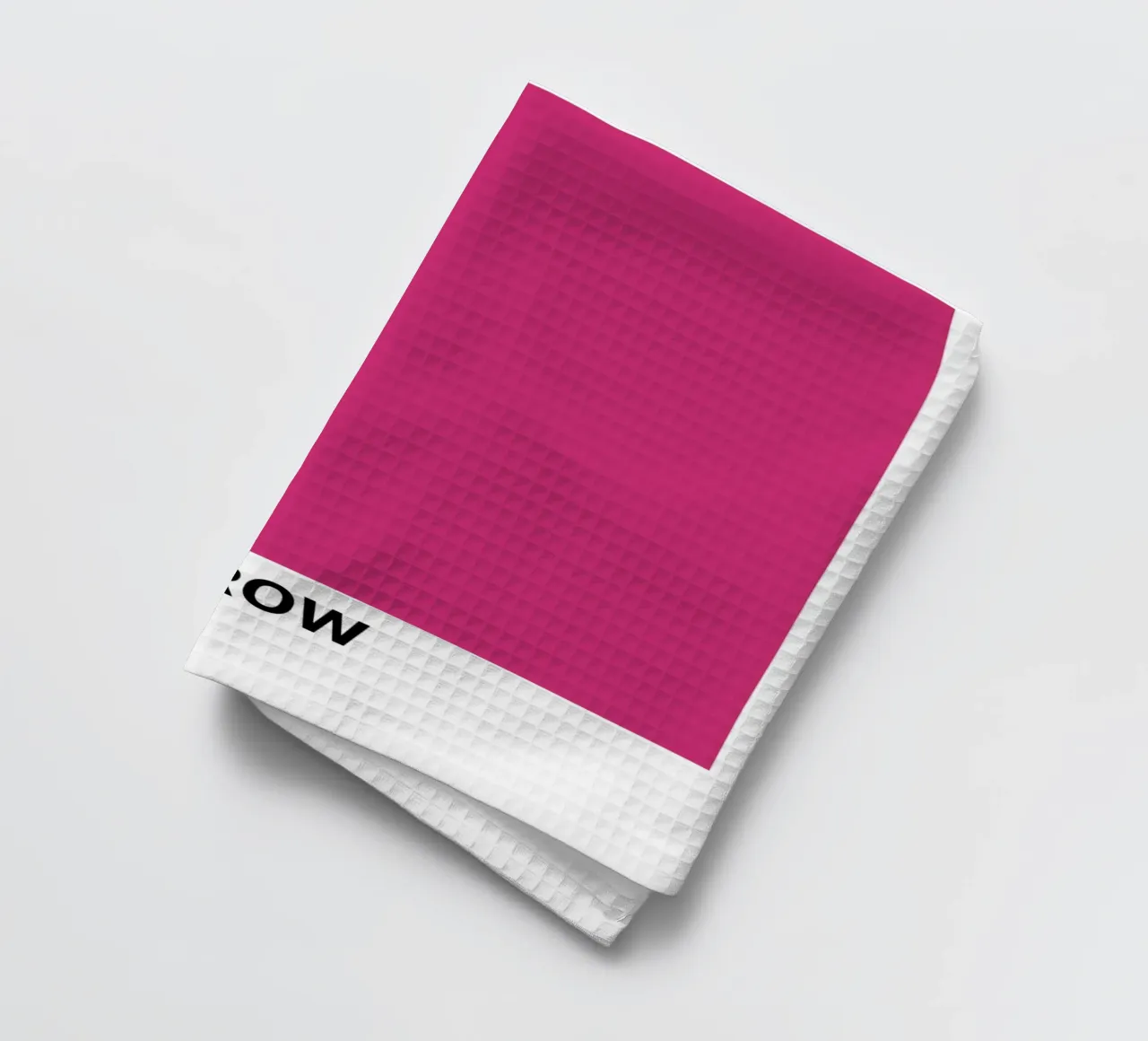 Pink Narrow Pantone : Bold Color Block Art Print torchon de homdeco