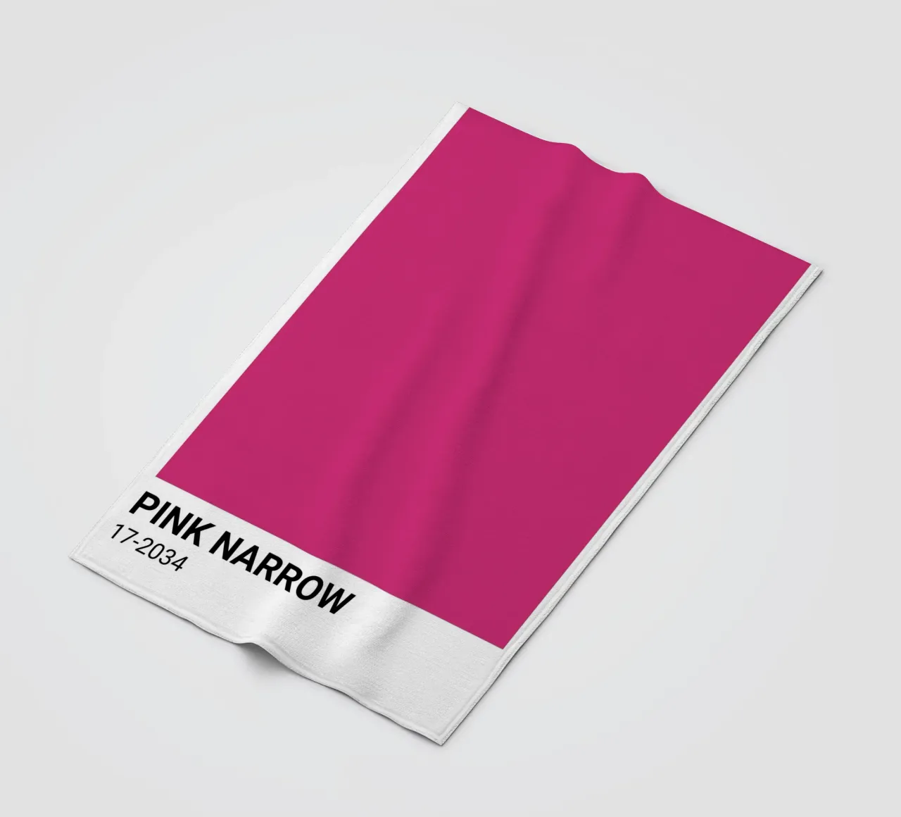 Roze Smal Pantone: Bold Color Block Kunstdruk fleecedeken van homdeco