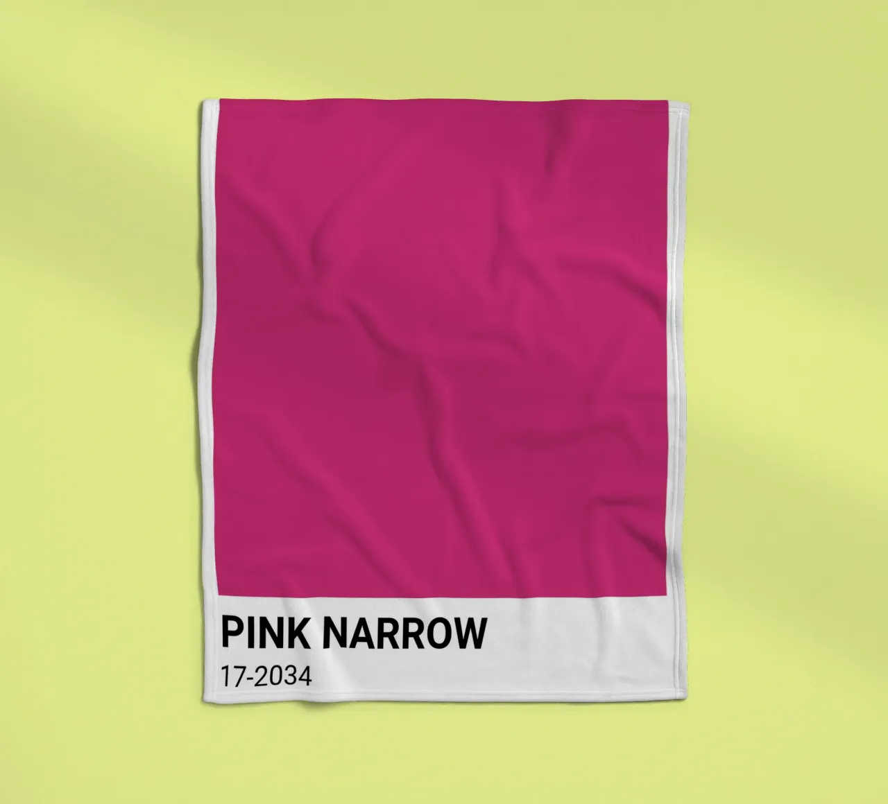 Roze Smal Pantone: Bold Color Block Kunstdruk fleecedeken van homdeco