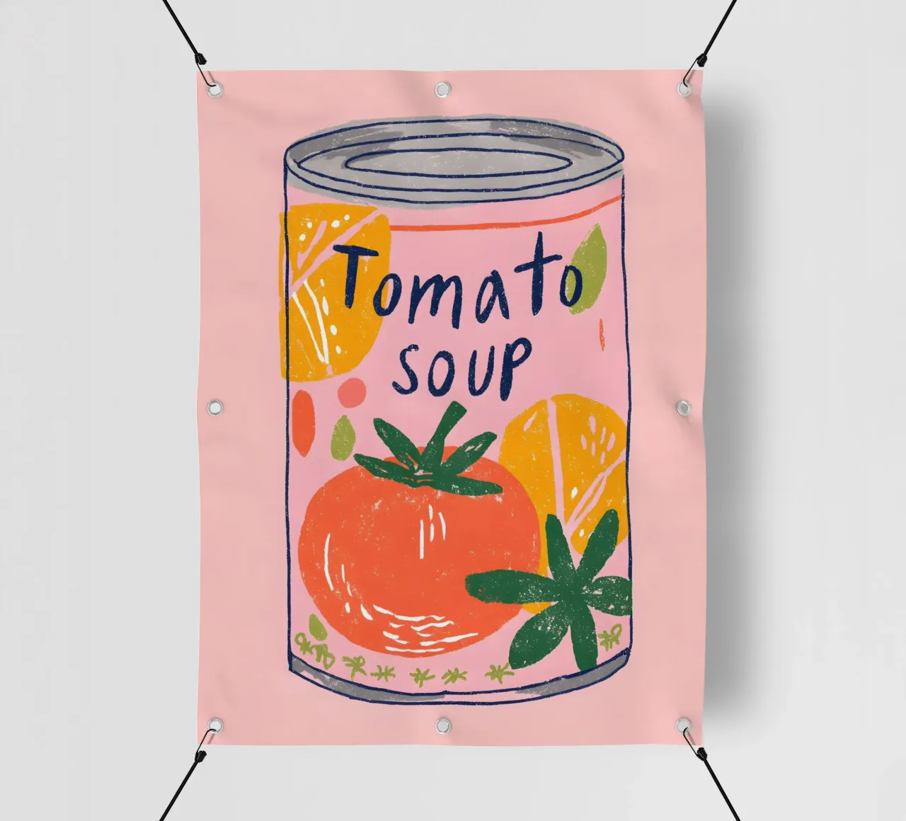 Tomato Soup telo in pvc da Gypsy Galleria