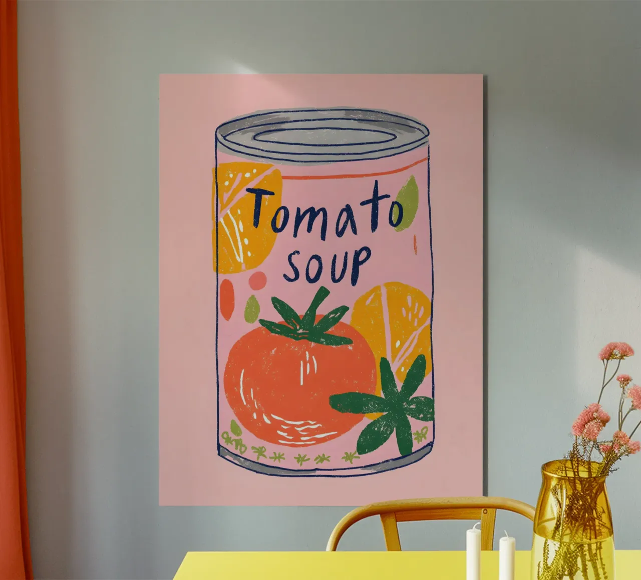 Tomato Soup alluminio dibond da Gypsy Galleria