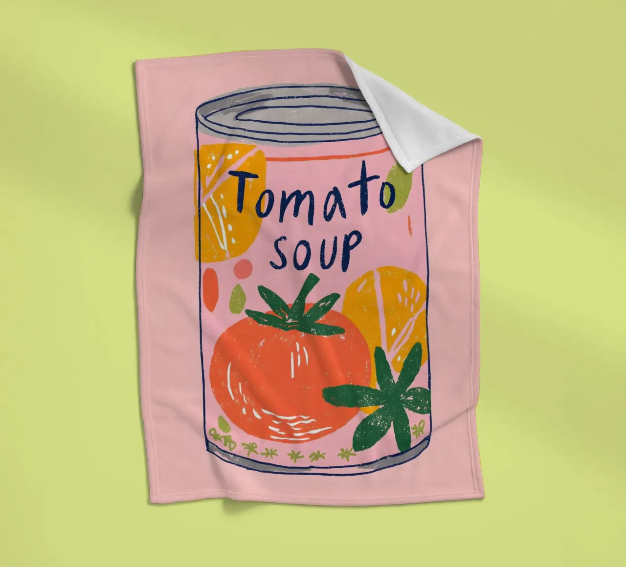 Tomato Soup coperta in pile da Gypsy Galleria