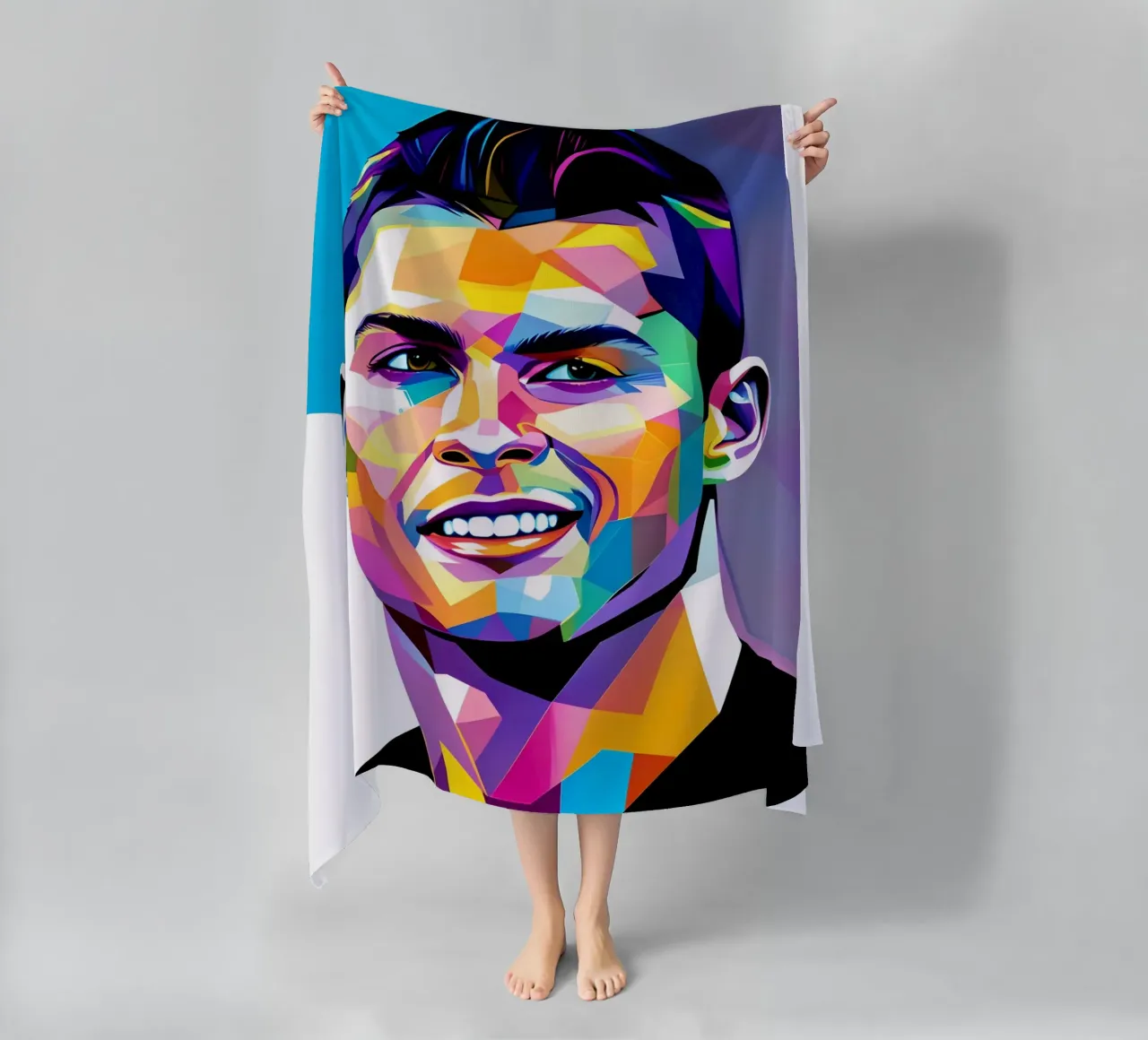 Cristiano Ronaldo smile neon wpap telo mare da BONANZA