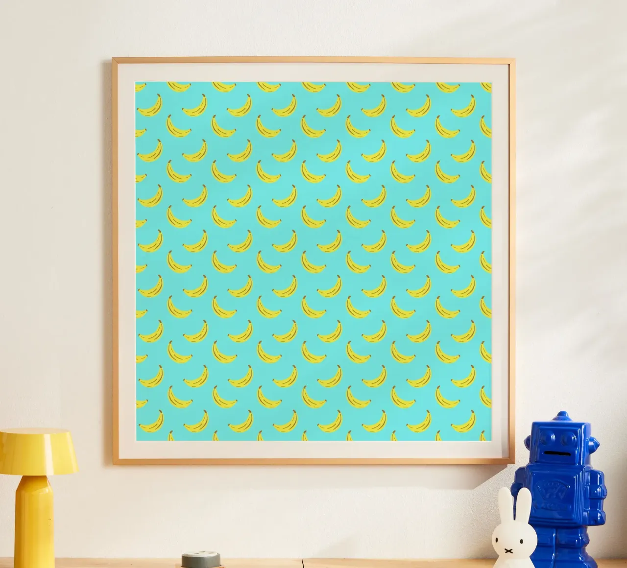 Bananas poster con telaio in alluminio da Marosie