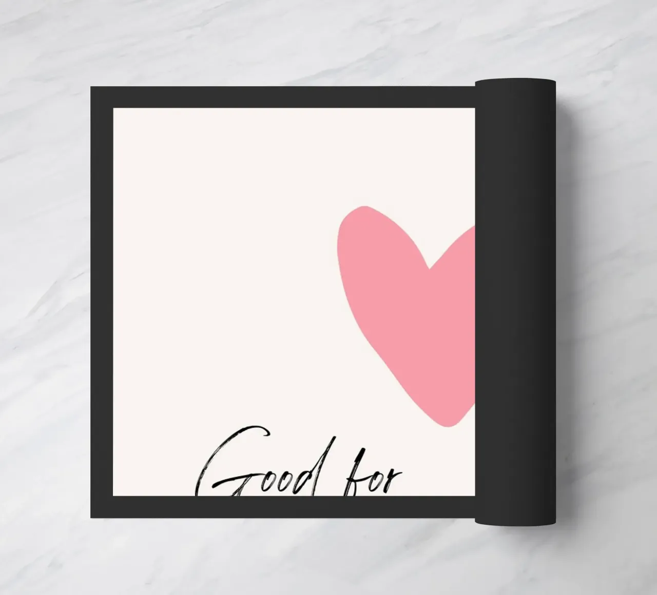 Good for the Plot: Pink Heart Card Pop Art doormat by homdeco