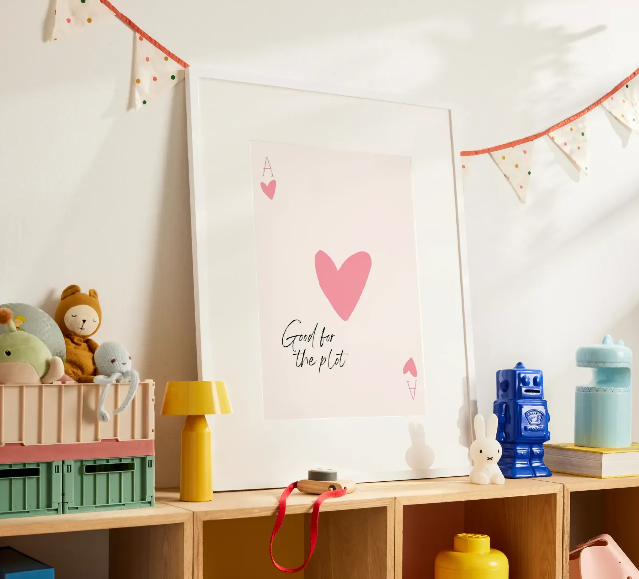 Good for the Plot: Pink Heart Card Pop Art hahnemühle by homdeco