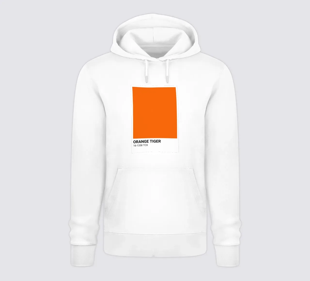 Pantone Tigre Naranja: Modern Color Block Art Print sudadera con capucha de homdeco