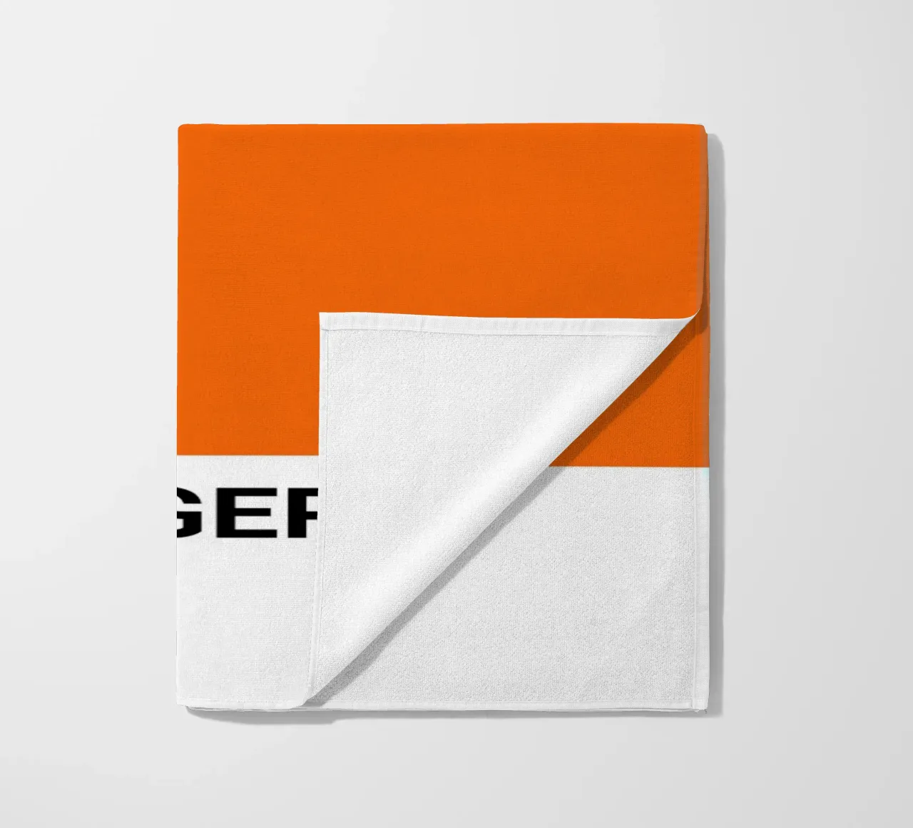 Pantone Tigre Naranja: Modern Color Block Art Print toalla de playa de homdeco