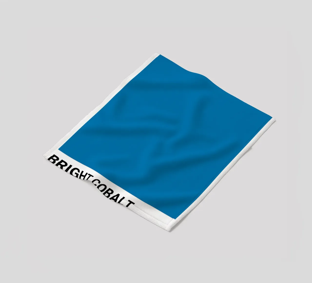 Bright Cobalt Pantone: Modern Color Block Art Print fleece blanket by homdeco