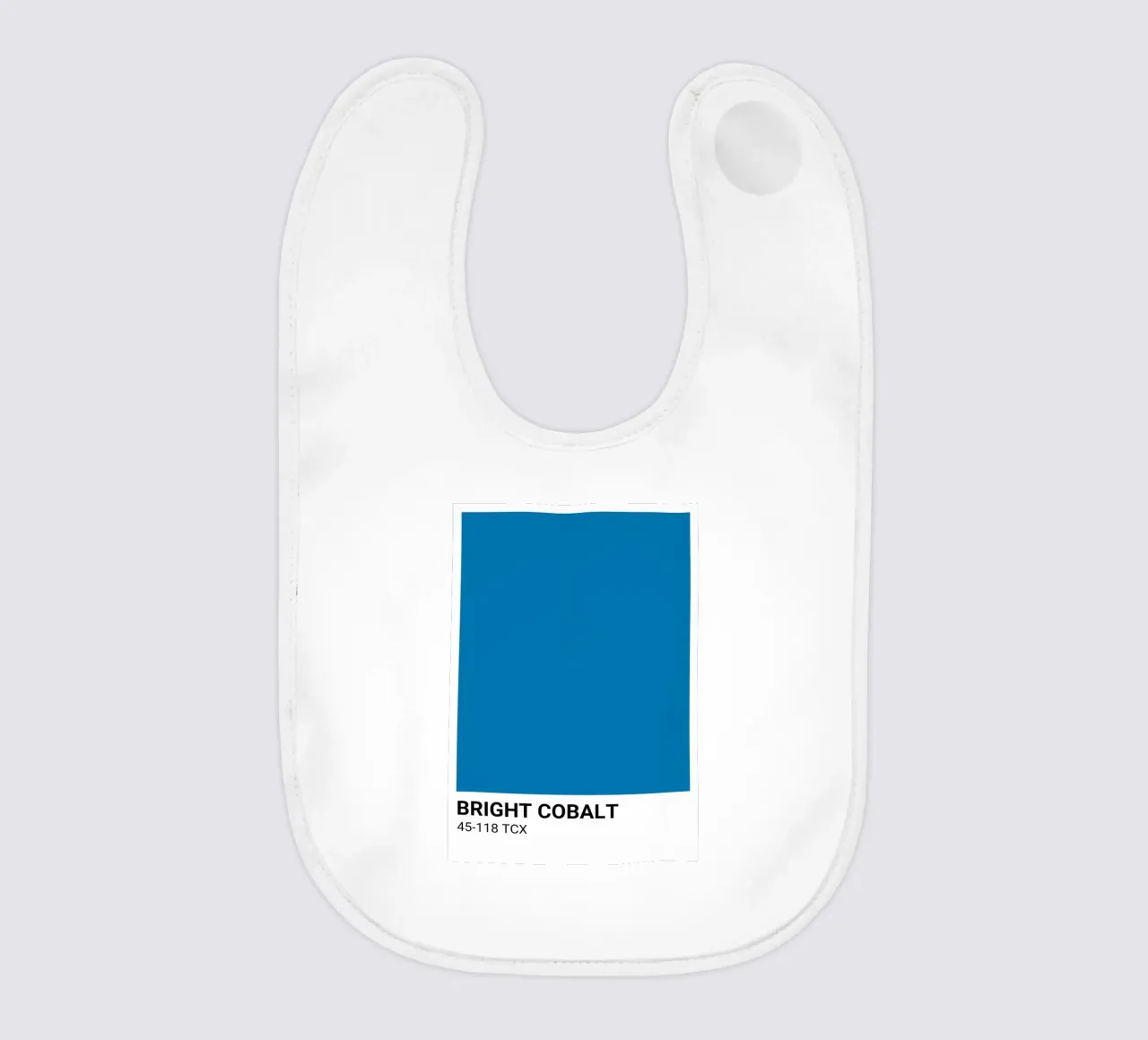 Bright Cobalt Pantone: Modern Color Block Art Print baby bib by homdeco