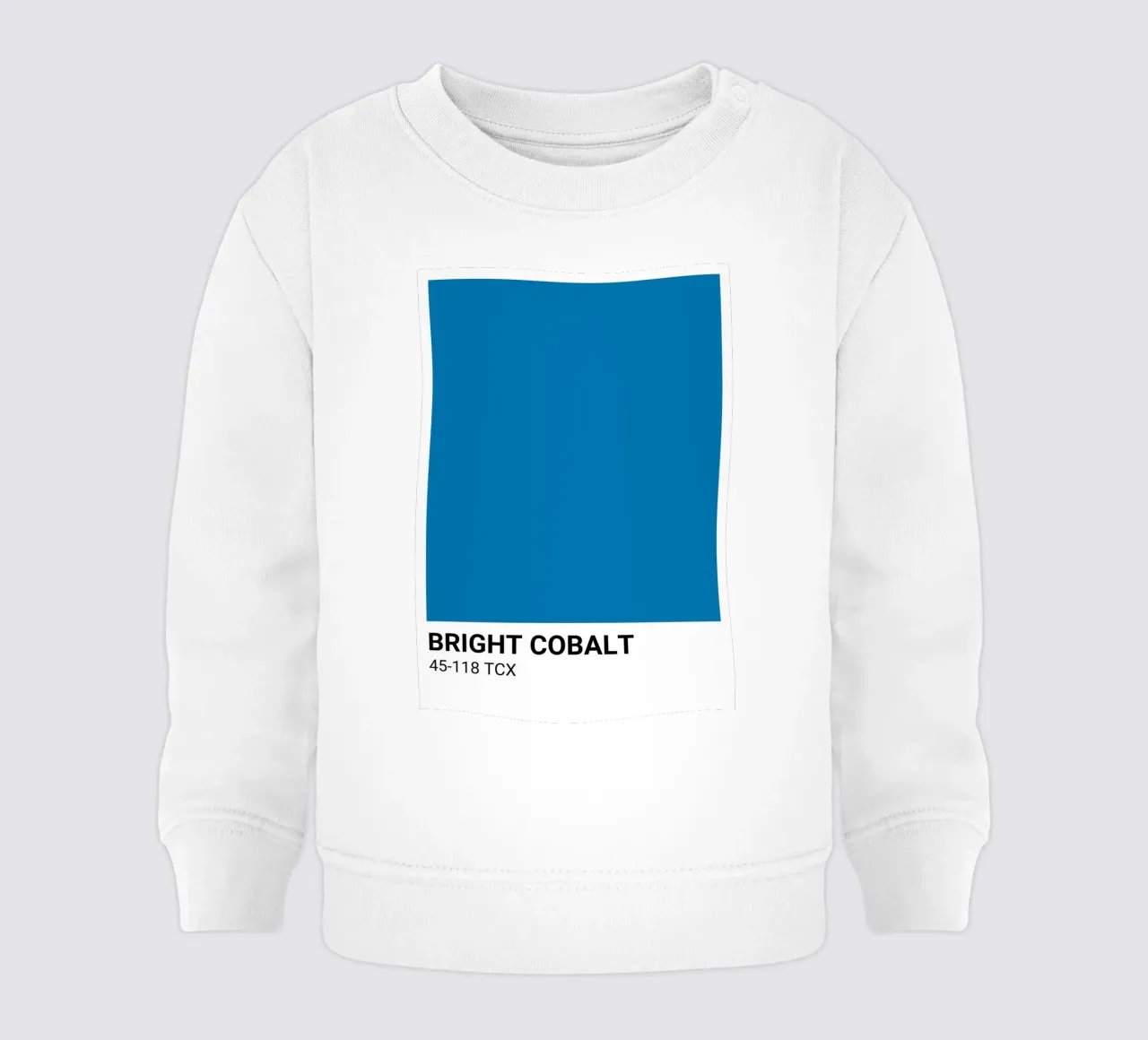 Pantone Cobalto Brillante: Modern Color Block Art Print sudadera de bebé de homdeco