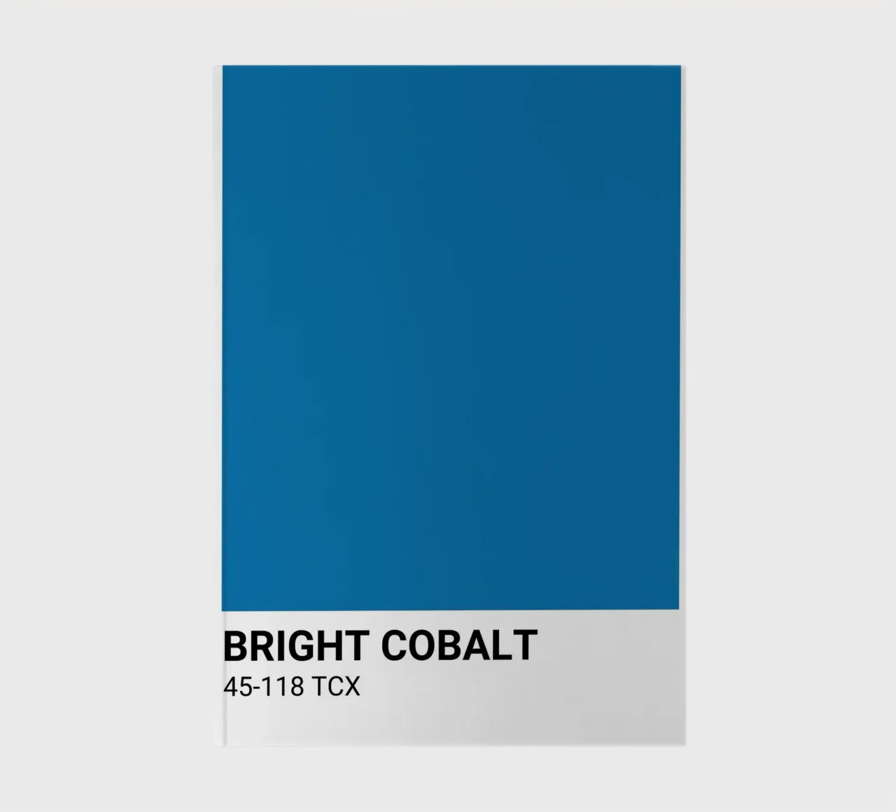 Bright Cobalt Pantone: Modern Color Block Art Print notebook by homdeco