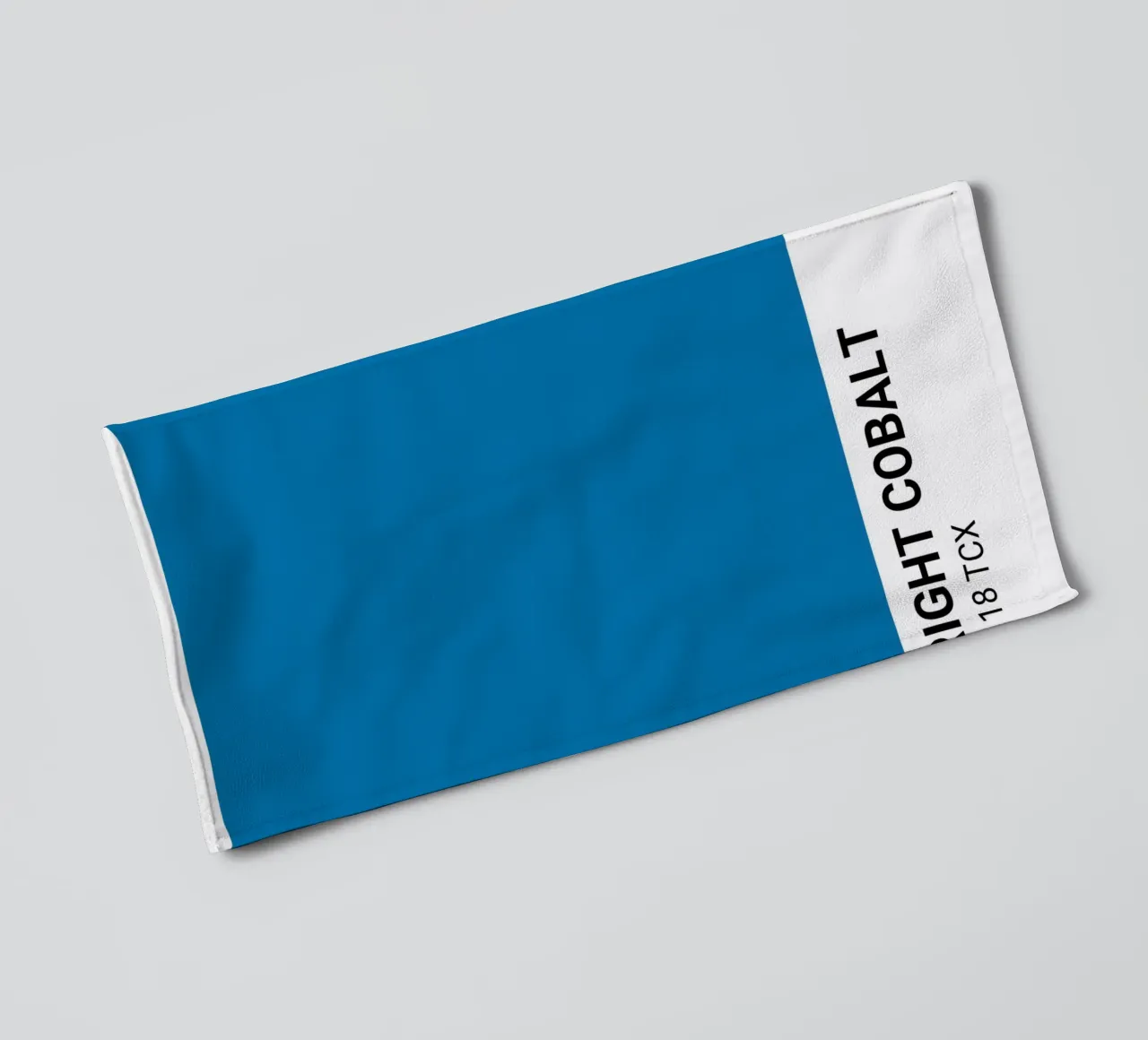 Bright Cobalt Pantone: Modern Color Block Art Print towel by homdeco