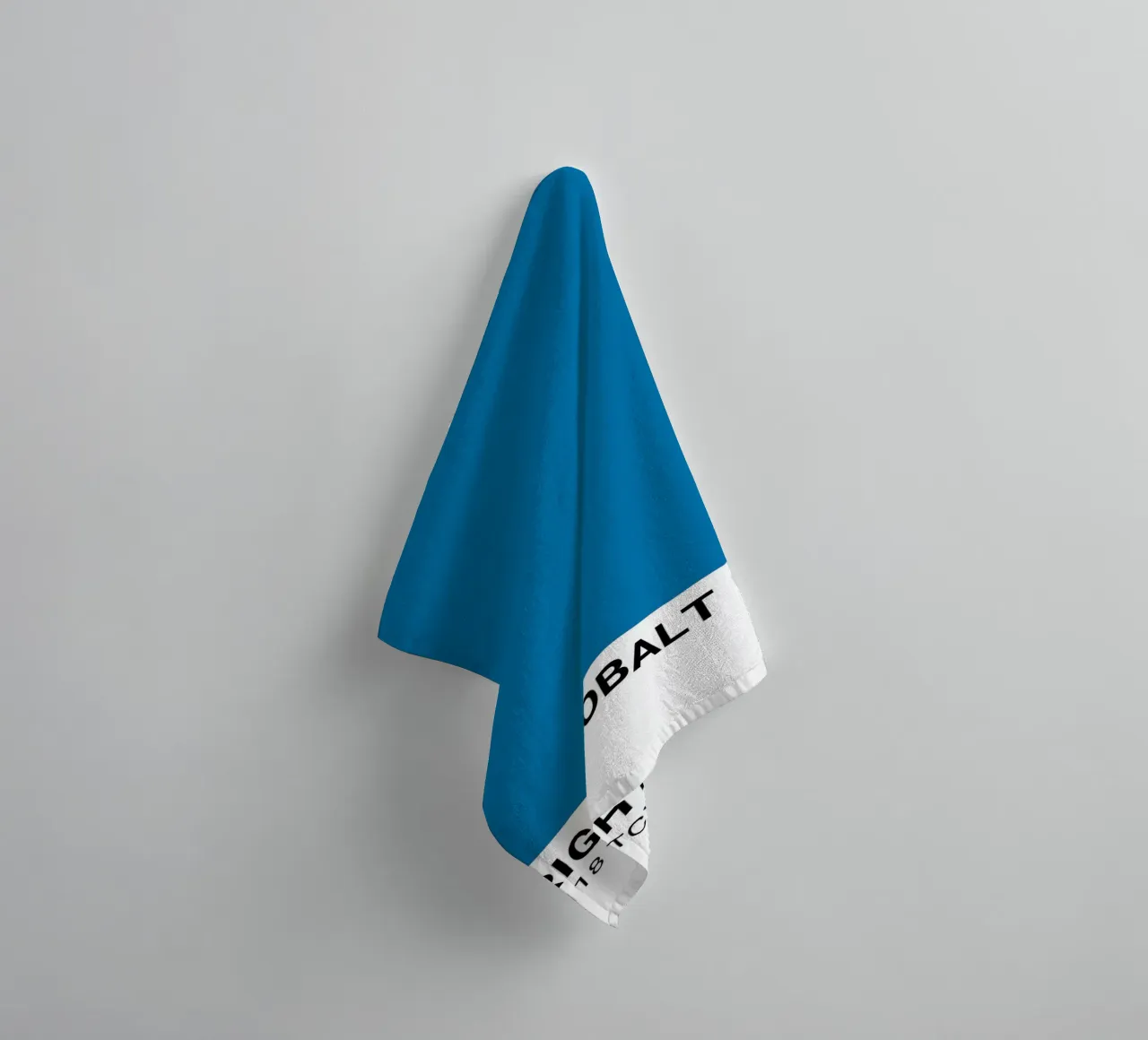 Bright Cobalt Pantone: Modern Color Block Art Print towel by homdeco