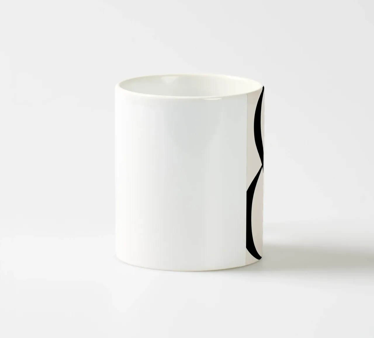 Elegant Ampersand Typographic Art Print - Minimalist Design ceramic mug by homdeco