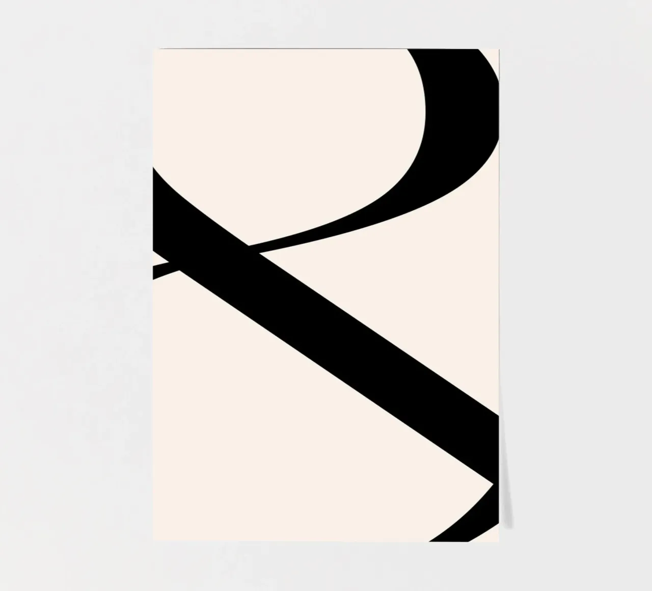 Eleganter typografischer Ampersand-Kunstdruck - Minimalistisches Design Stickerbogen von homdeco