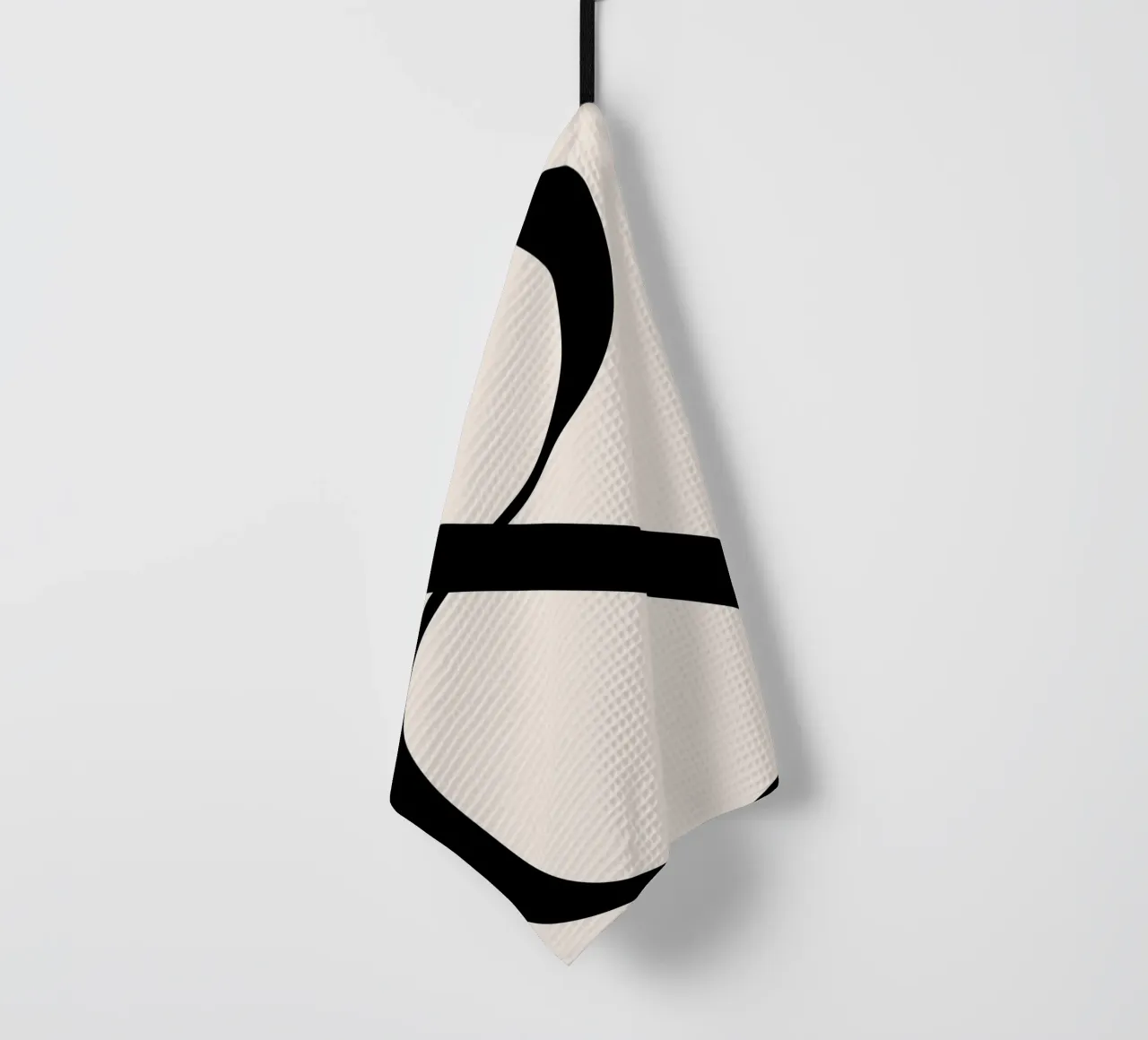 Elegant Ampersand Typographic Art Print - Minimalist Design tea towel by homdeco