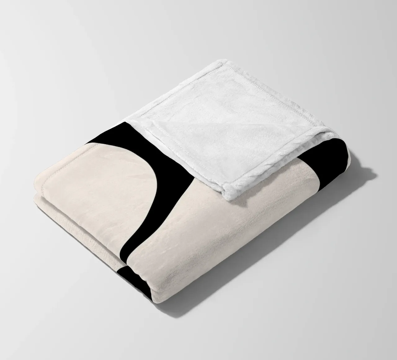 Elegant Ampersand Typographic Art Print - Minimalist Design fleece blanket by homdeco