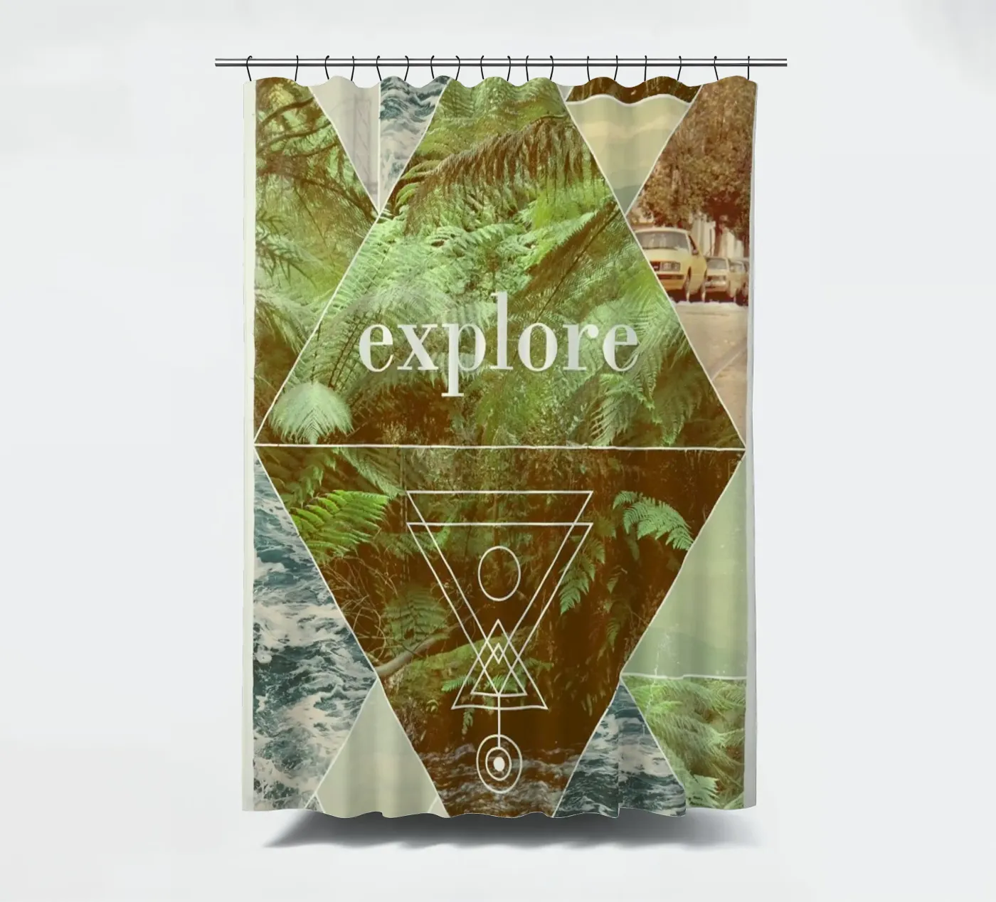 Explore II Duschvorhang von Florent Bodart