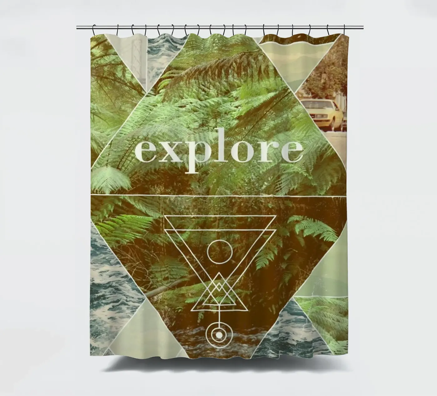 Explore II Duschvorhang von Florent Bodart