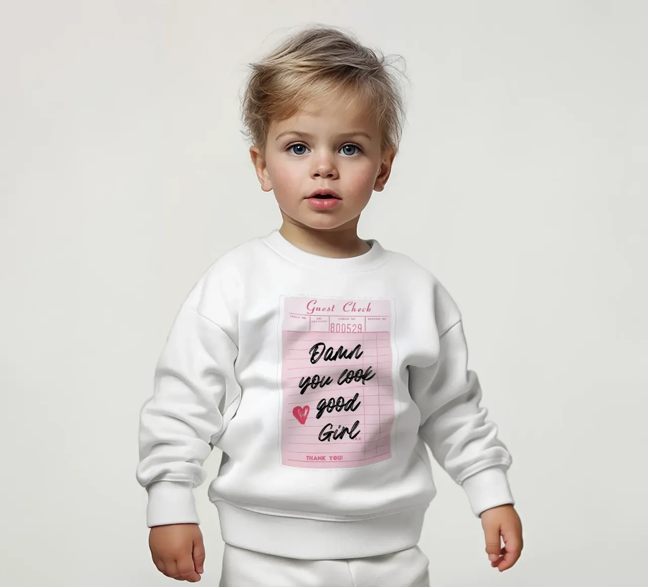 "Damn You Look Good Girl" Guest Check Art Print baby sweatshirt by homdeco